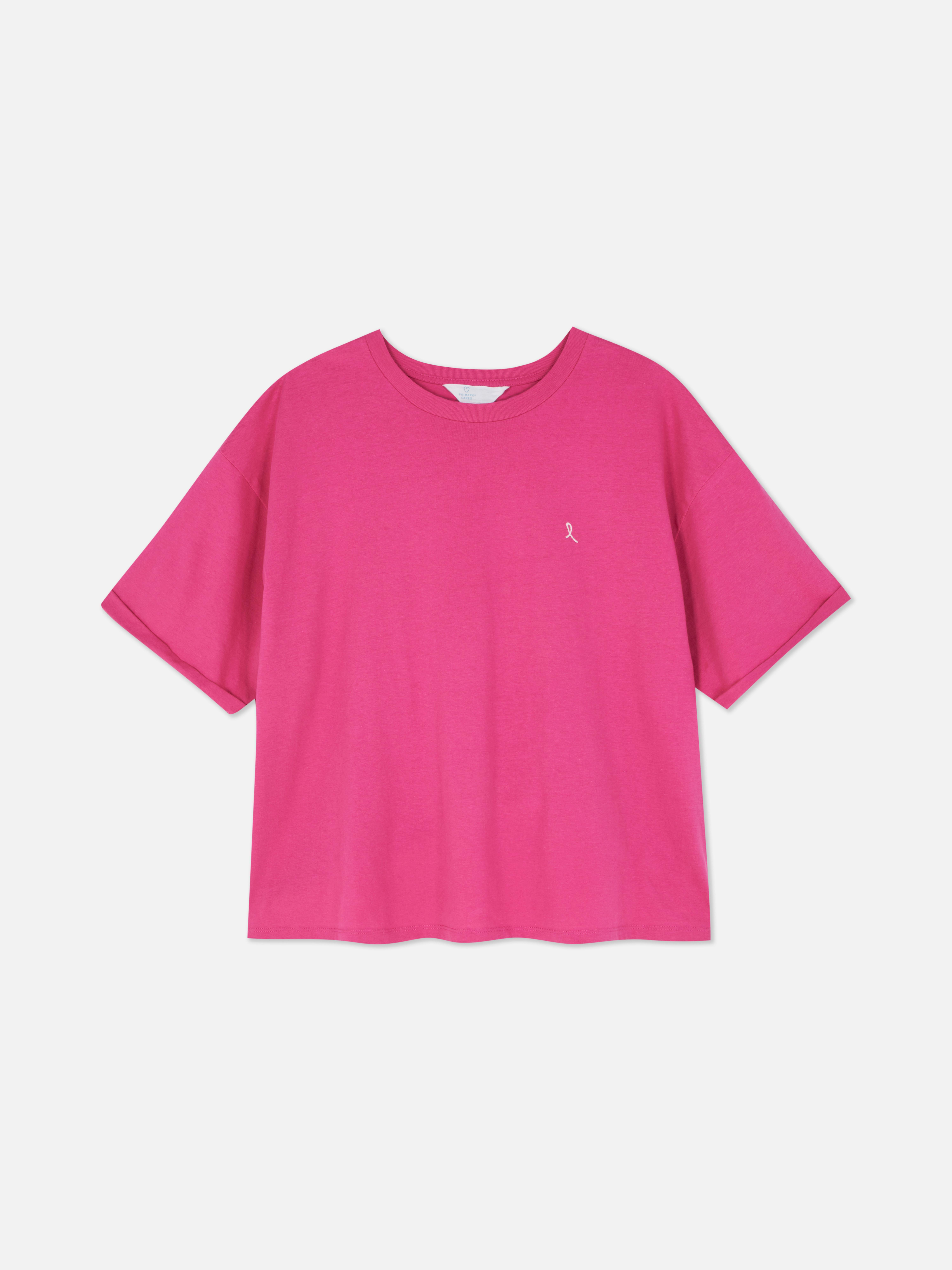 Embroidered Ribbon Relaxed Fit T-Shirt