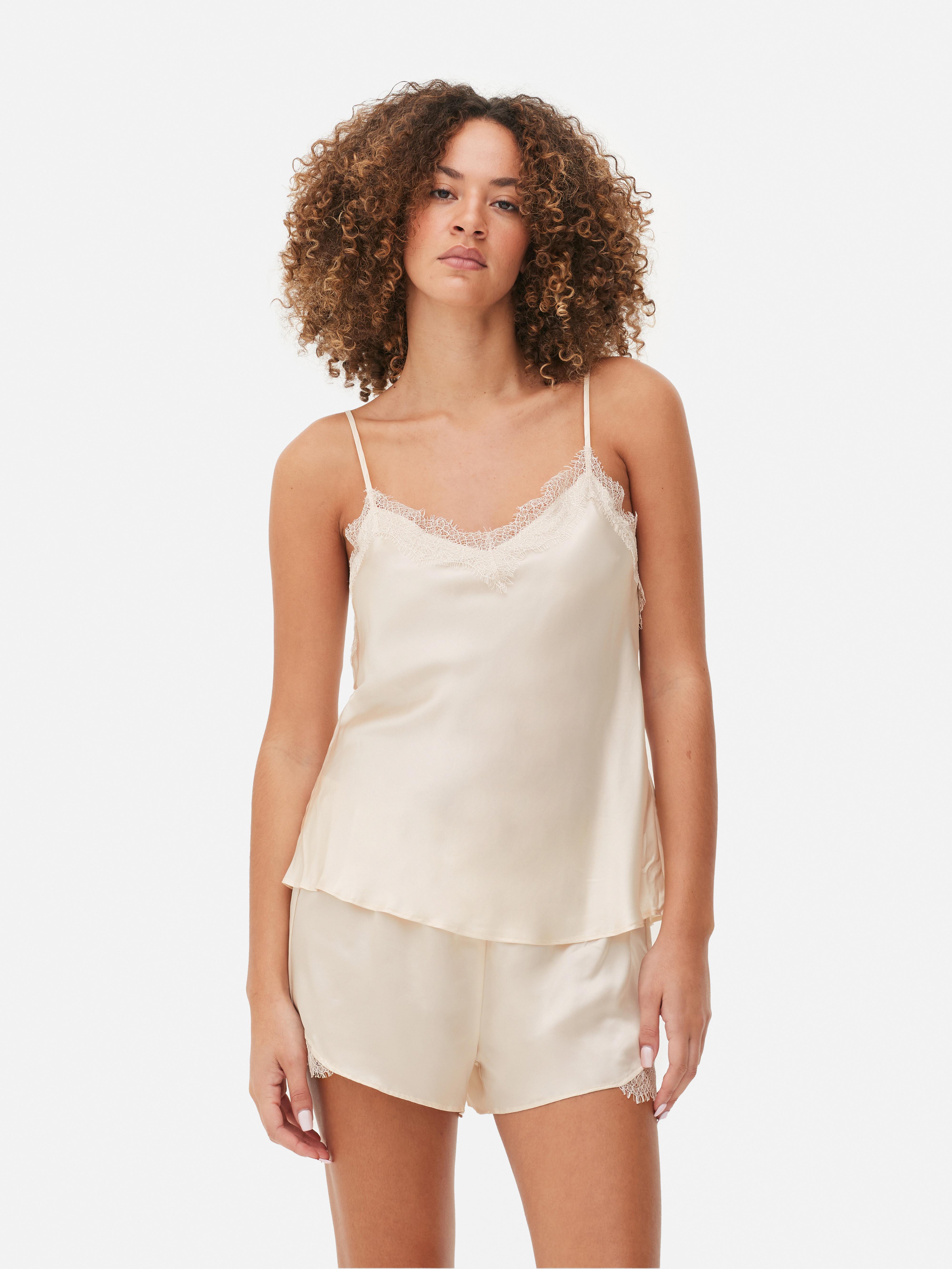 De Edit Satin Cami Pyjama Top
