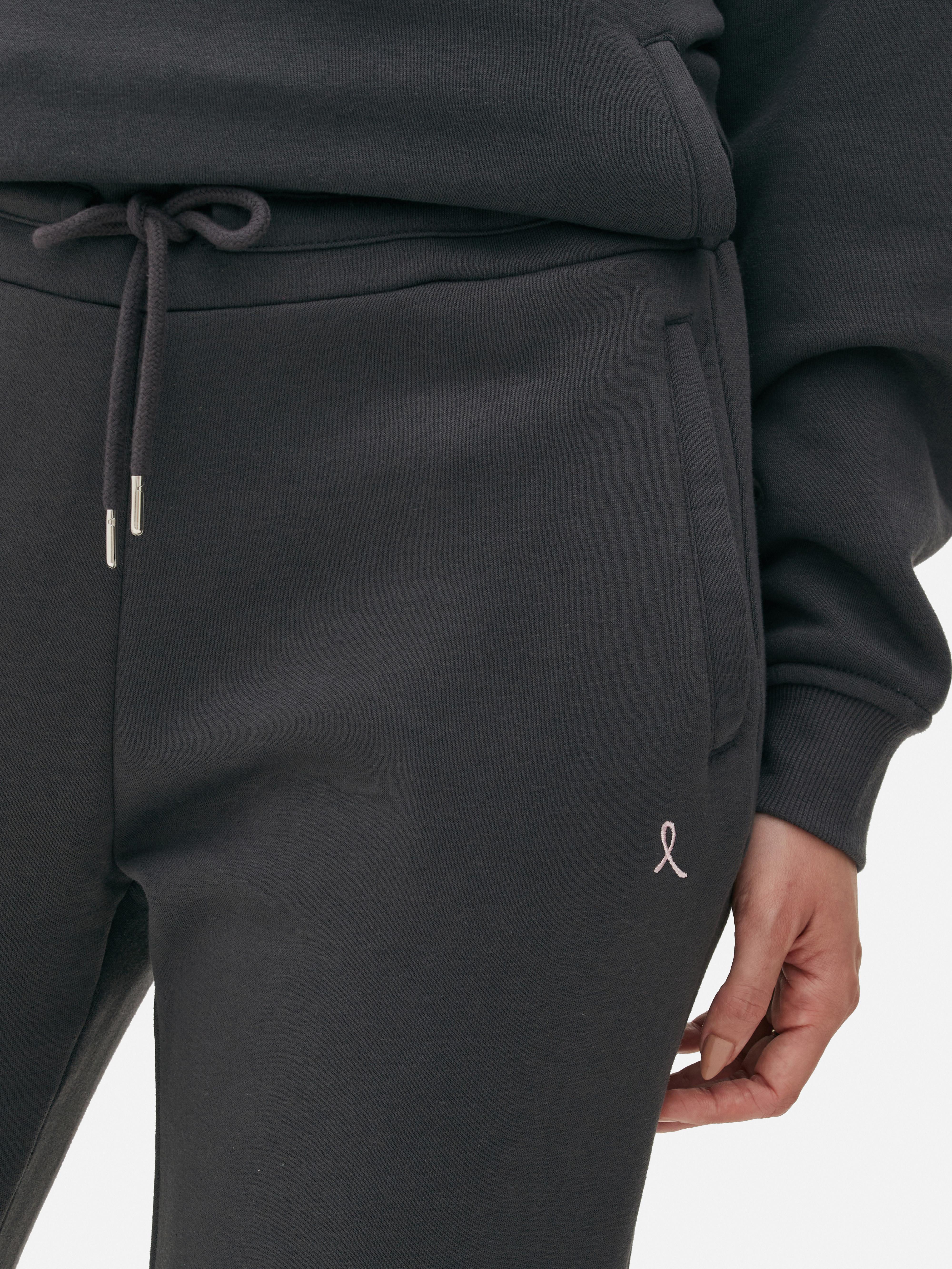 Co-ord Embroidered Ribbon Cuffed Joggers