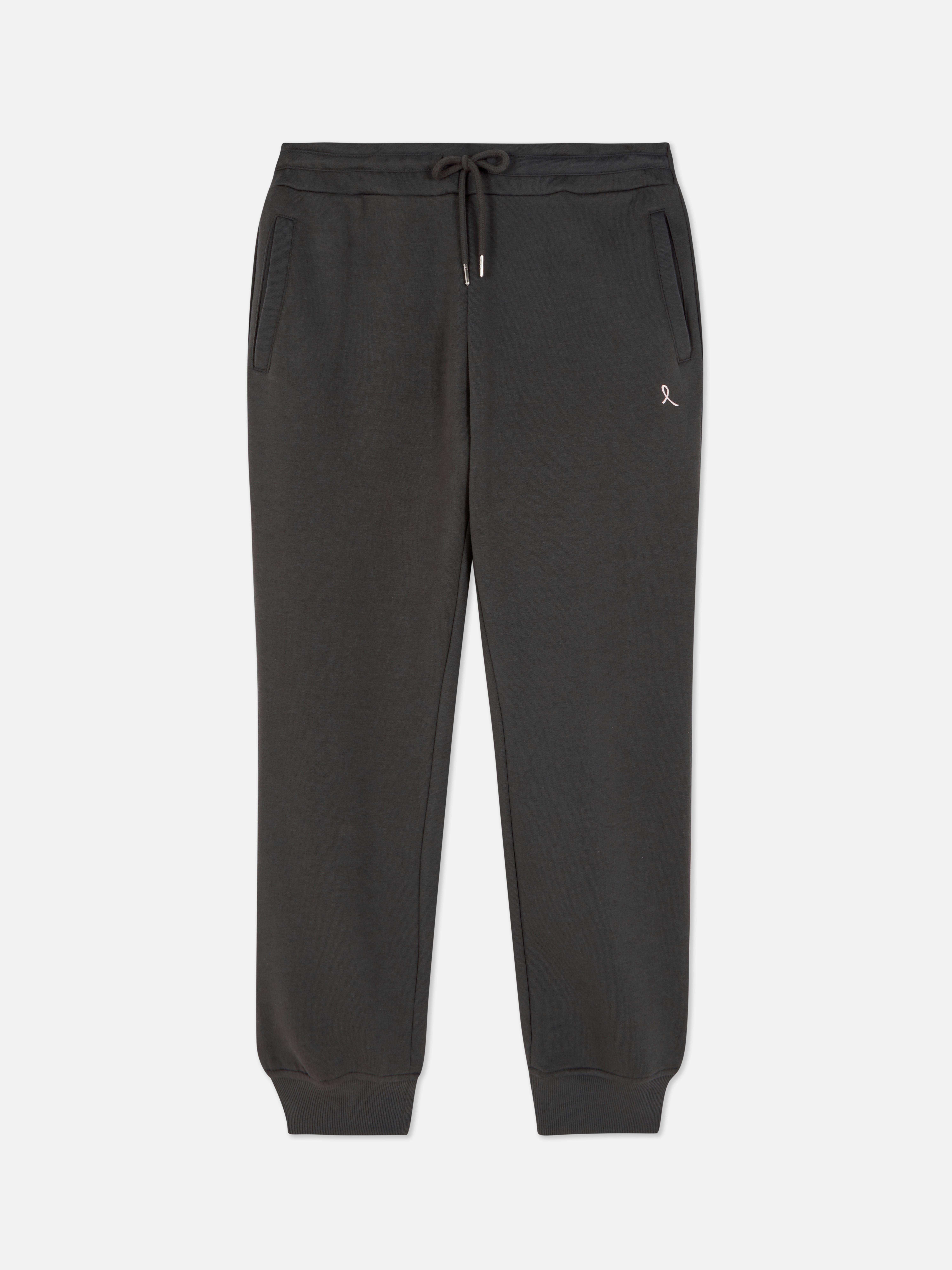 Co-ord Embroidered Ribbon Cuffed Joggers
