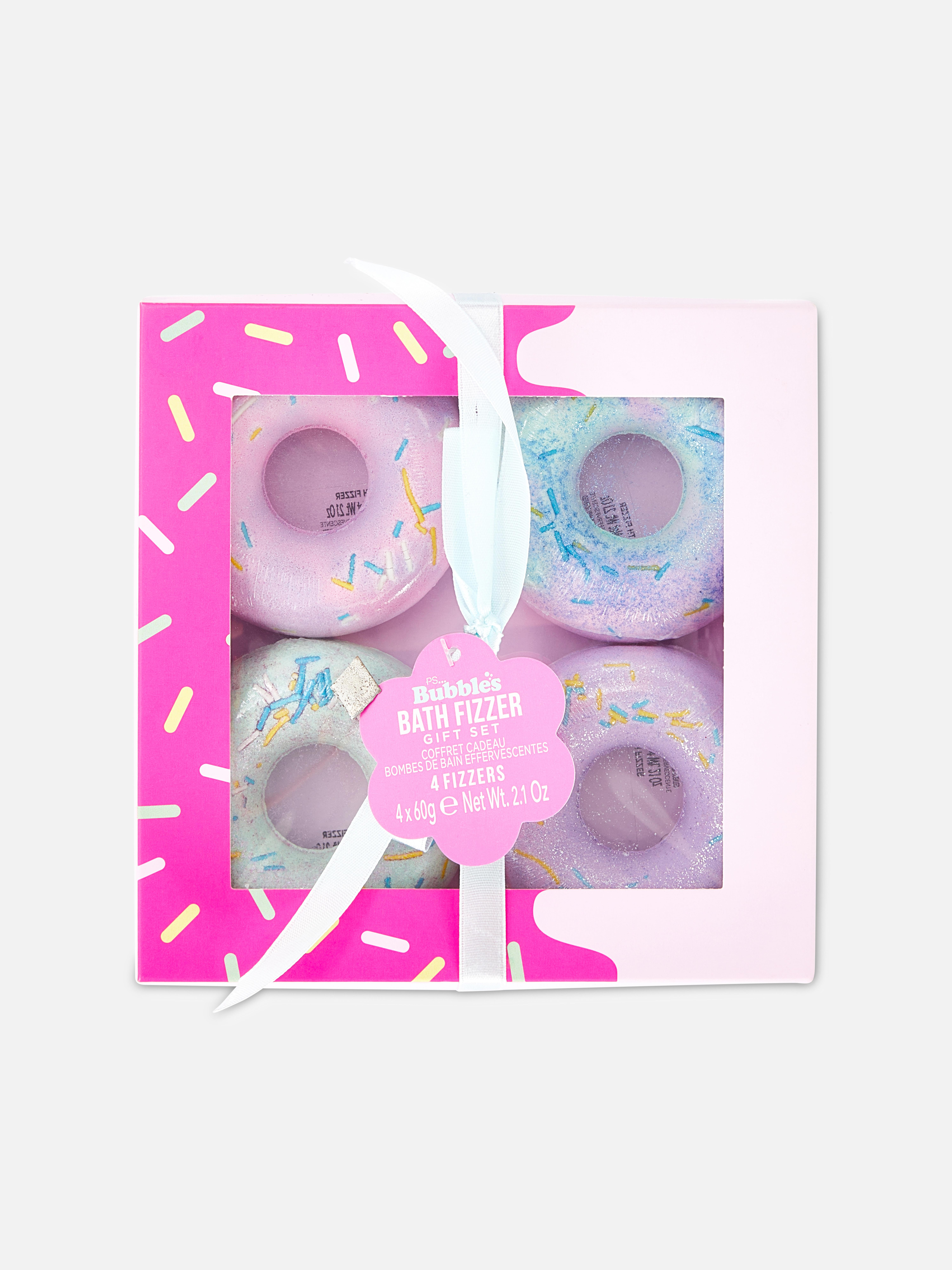 4pk Doughnut Bath Fizzer Gift Set