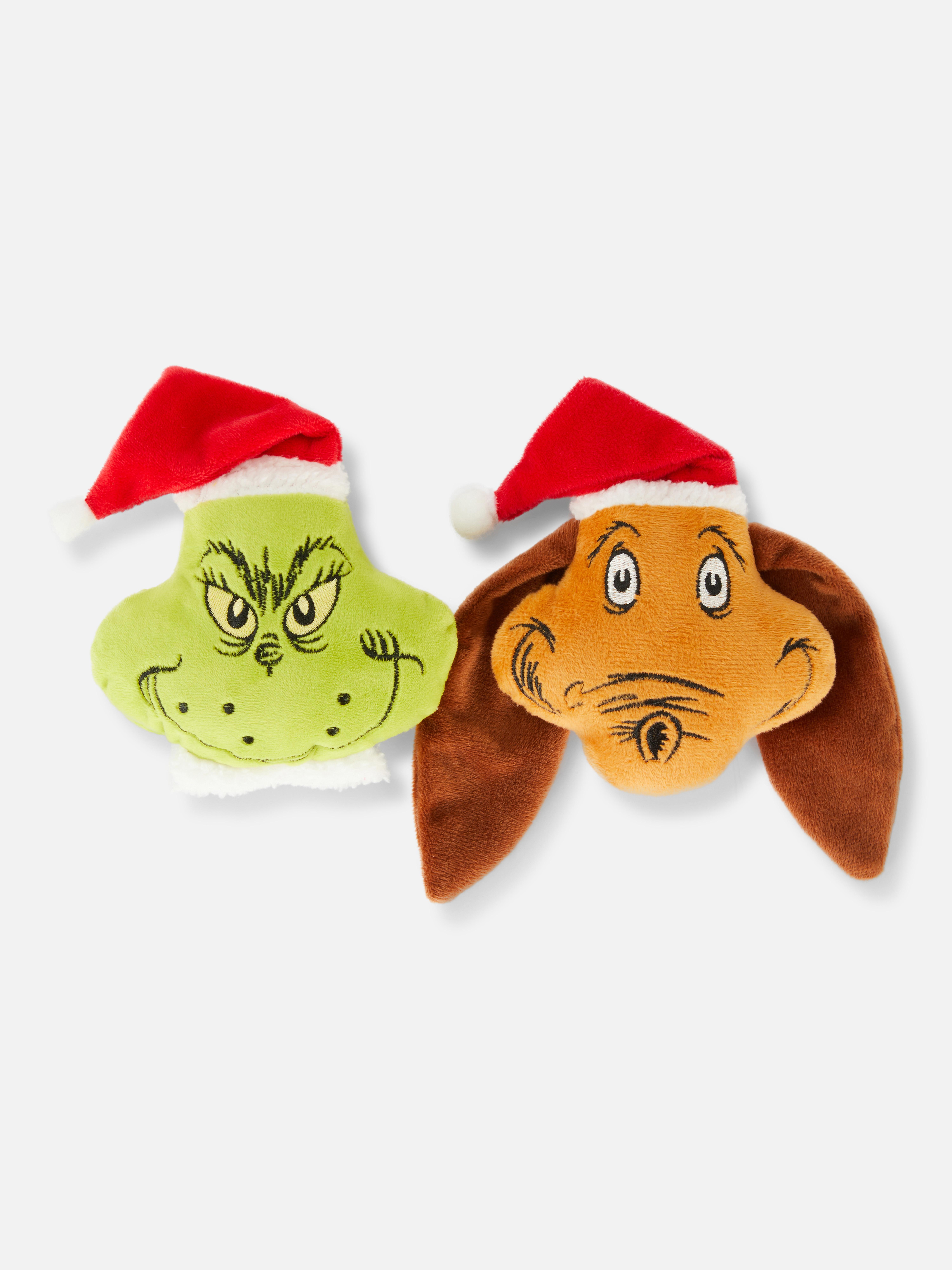 2pk The Grinch Christmas Plush Pet Toys