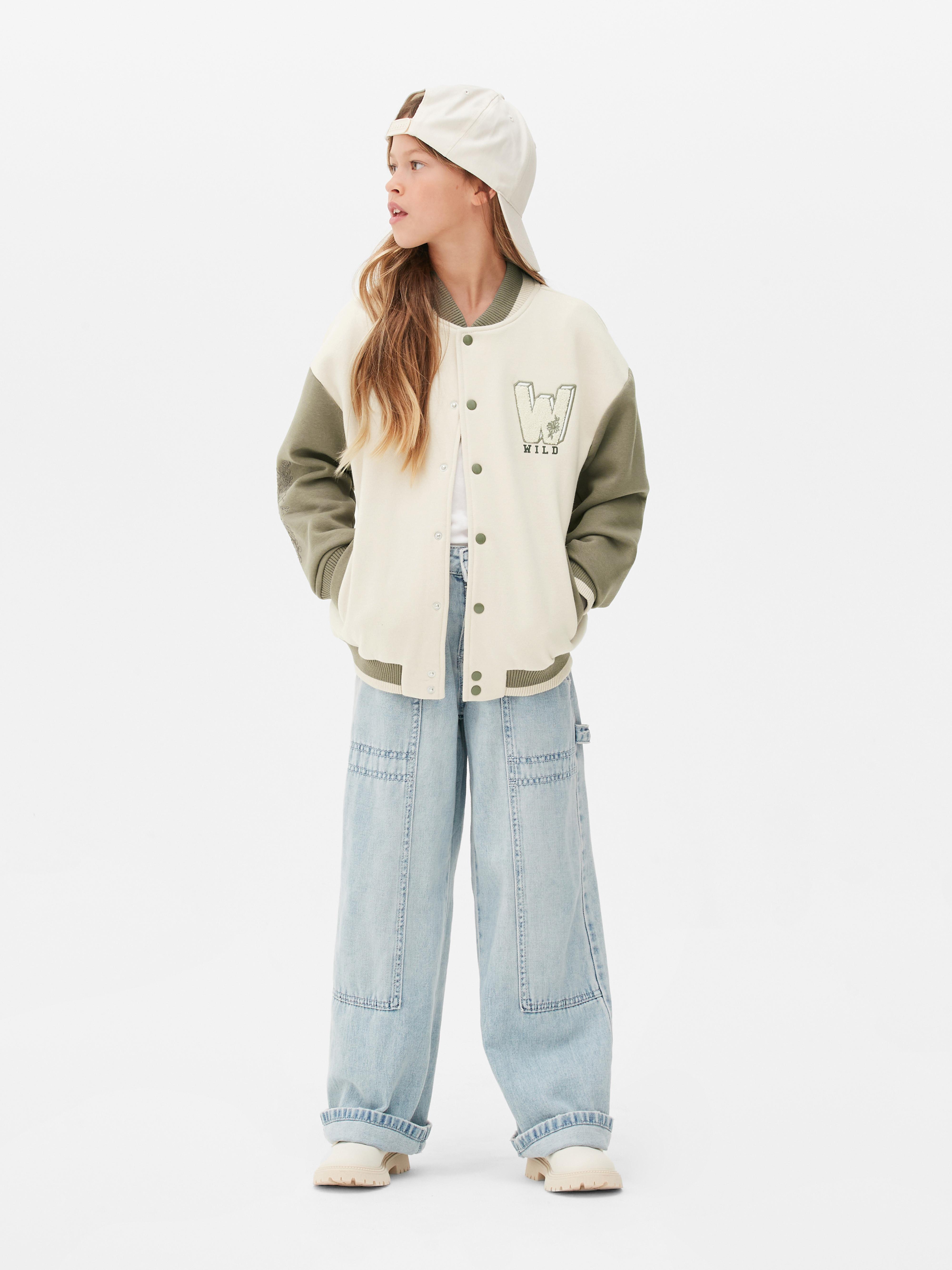 Colour Block Embroidered Bomber Jacket | Penneys