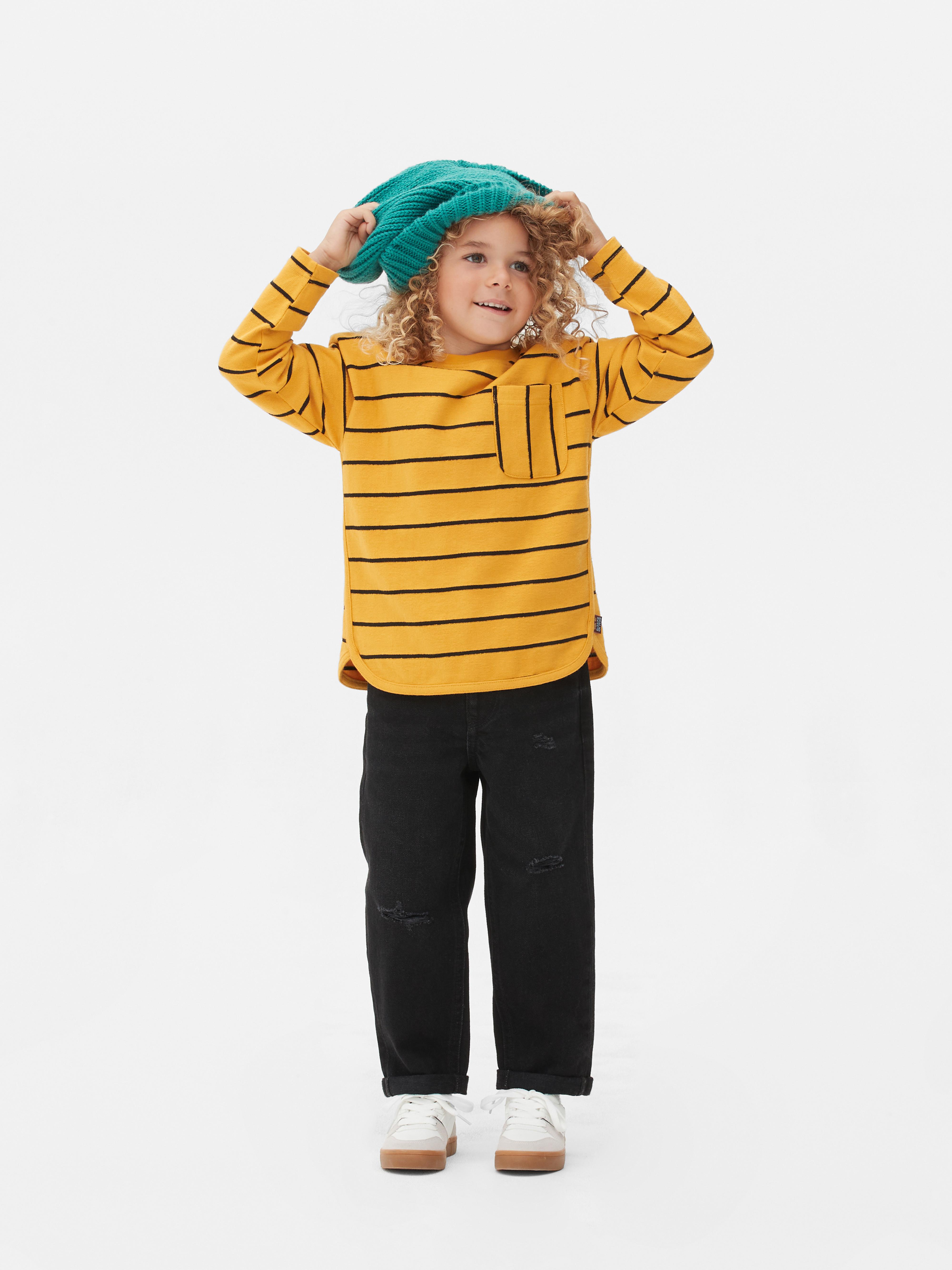 T-shirt rayé avec poche