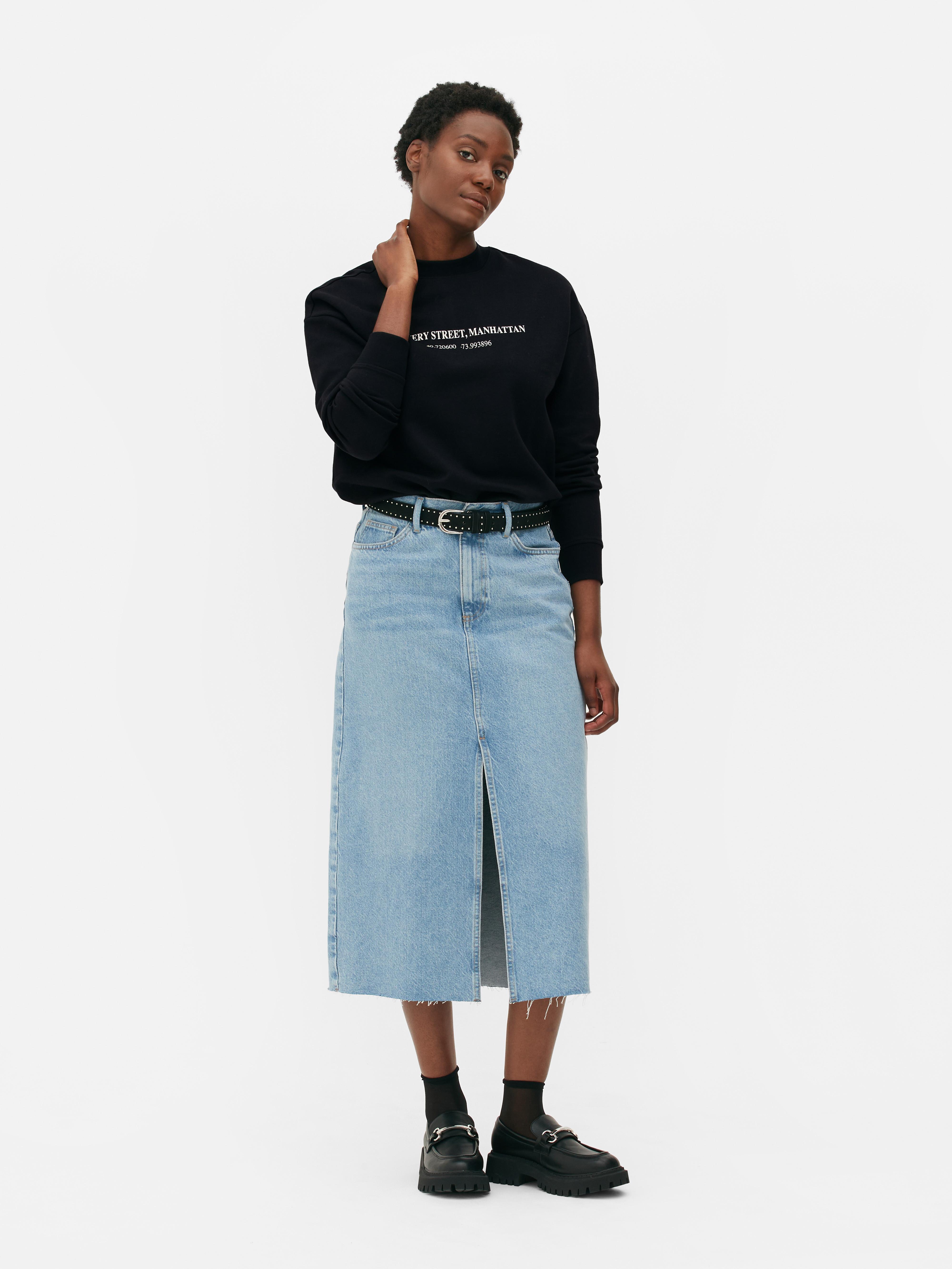 Womens Black Motif Pullover Sweatshirt | Primark