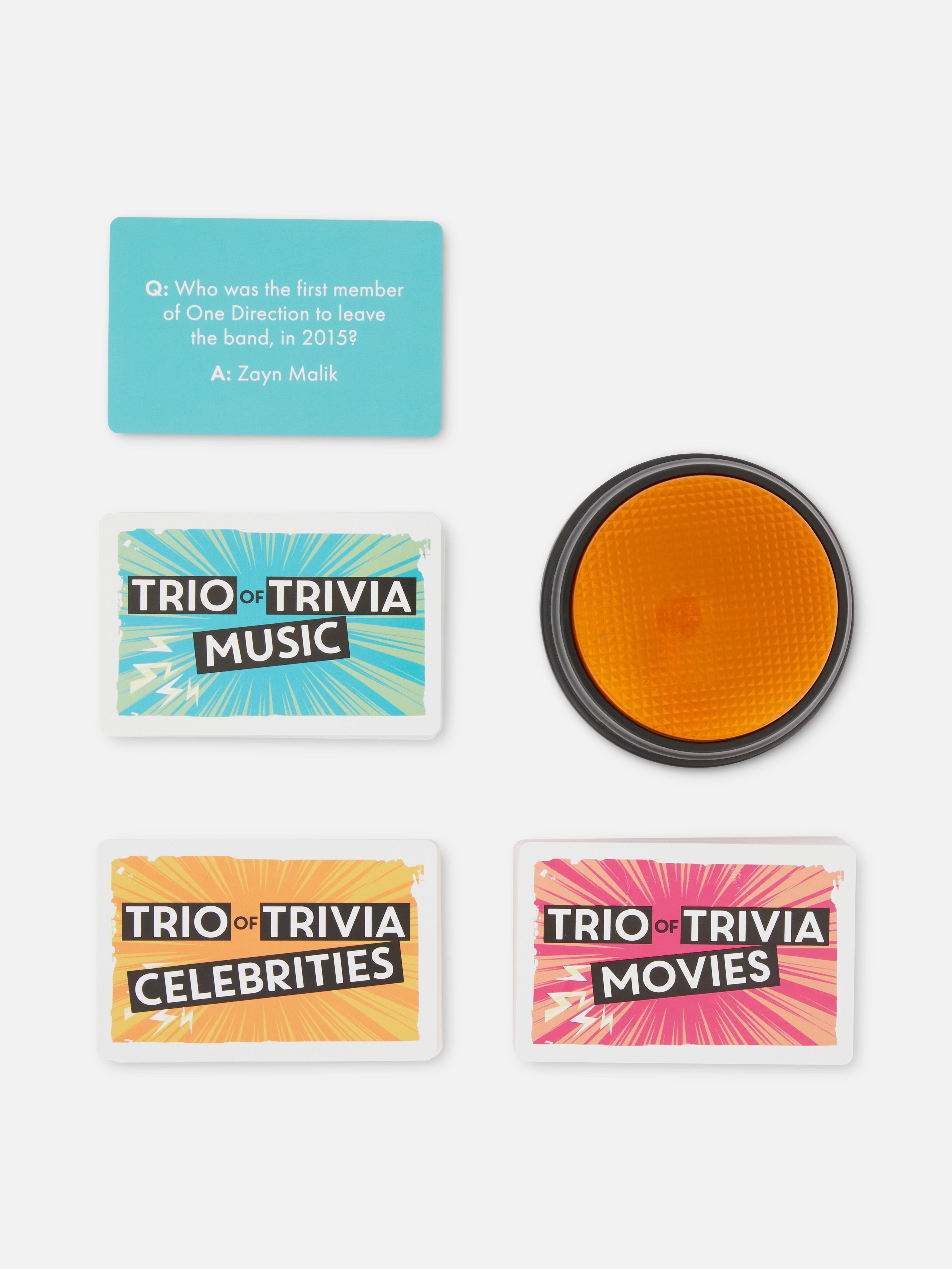 Trio Of Trivia Buzzer Game