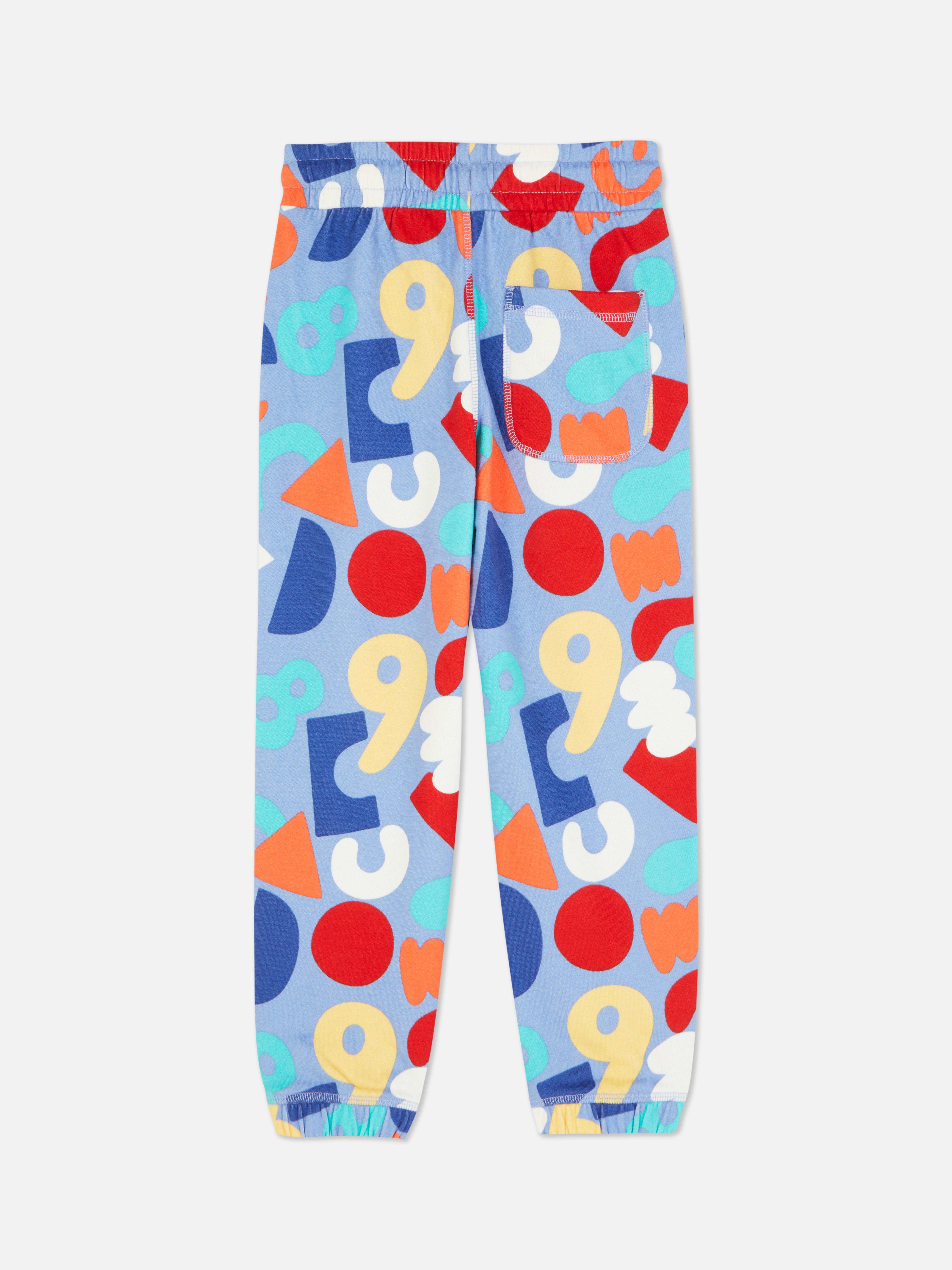 Pantaloni da tuta con fondo stretto e stampa