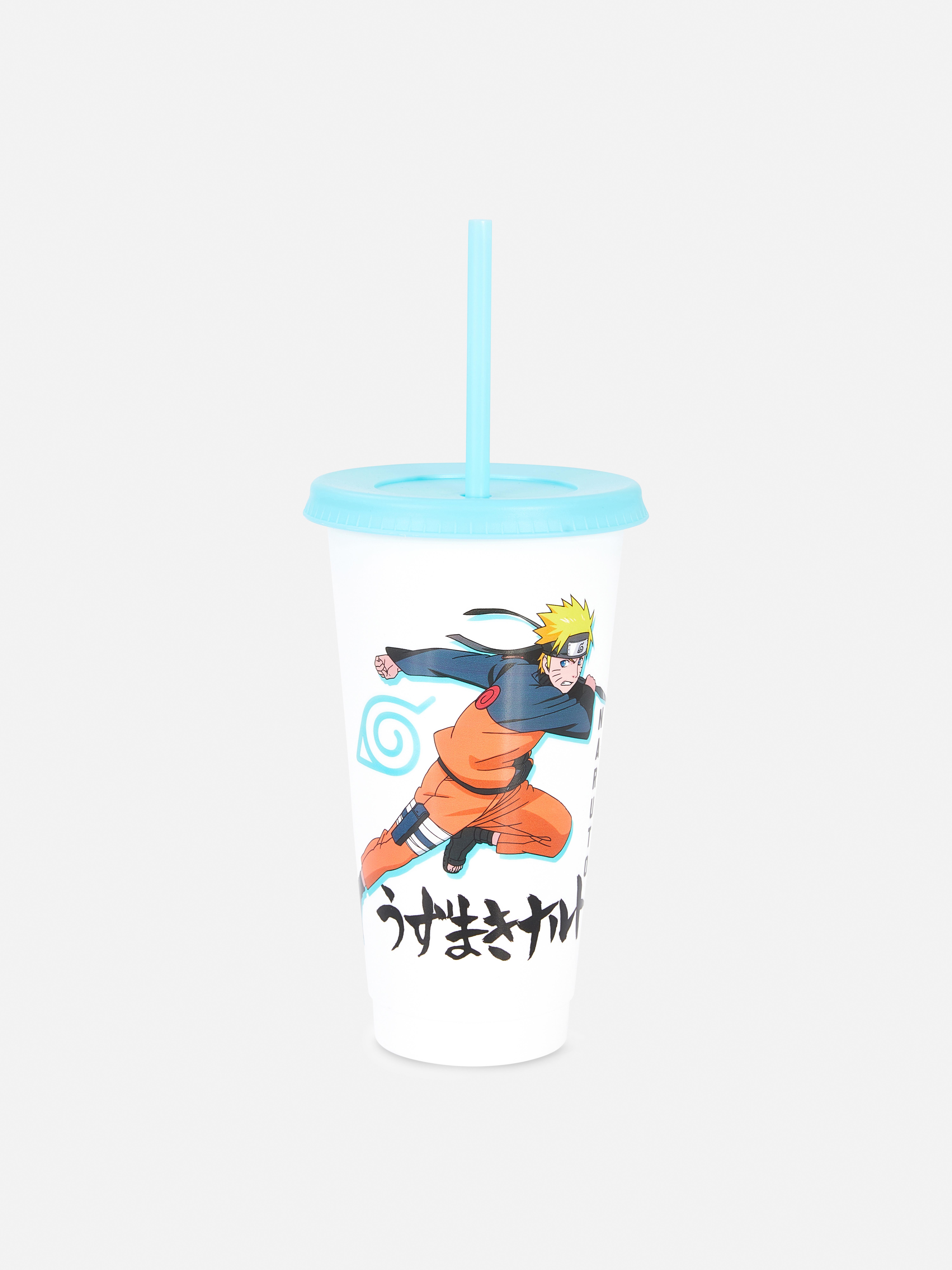 Naruto Lidded Cup With Straw