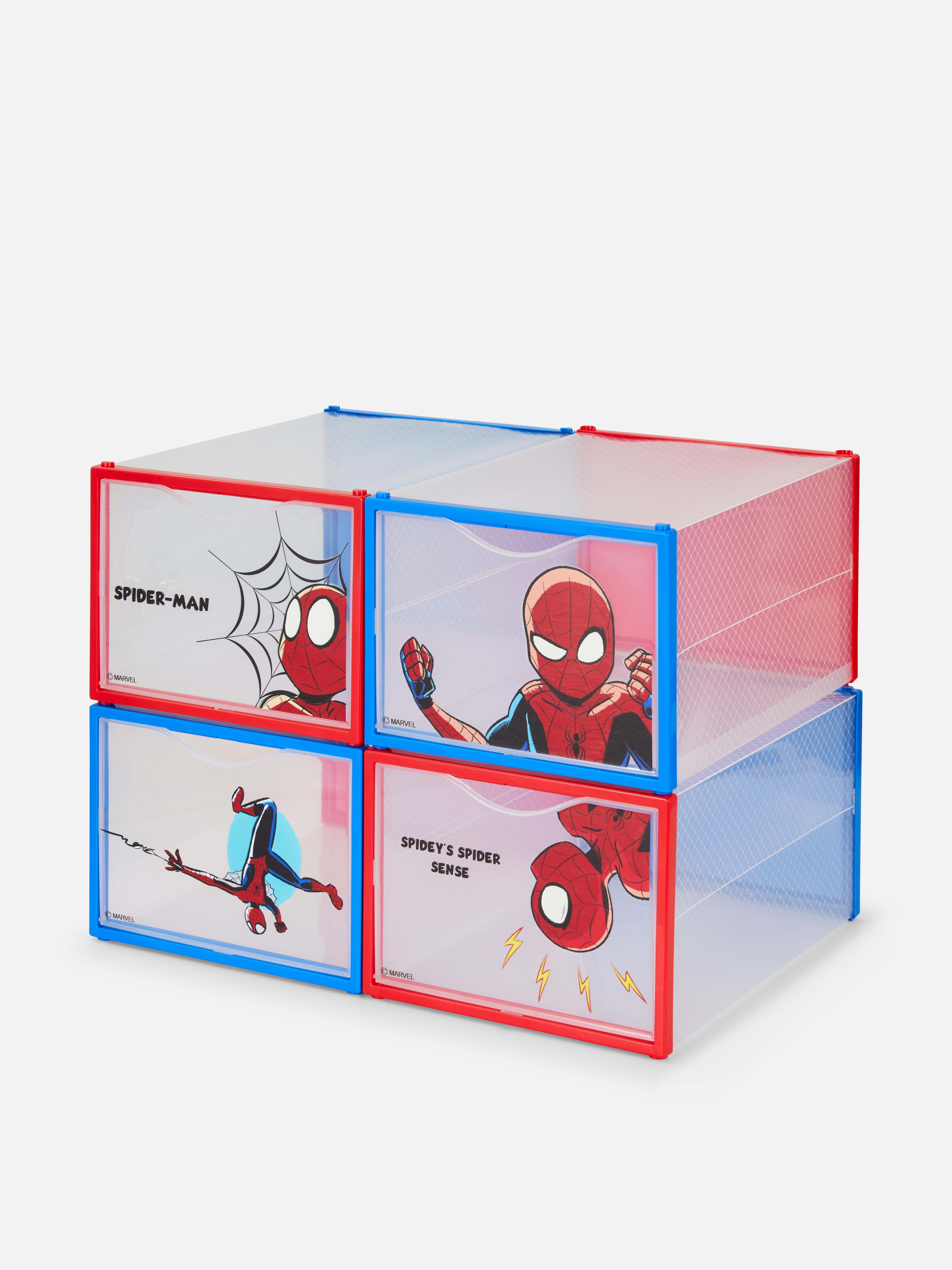 4 scatole per scarpe Spider-Man Marvel