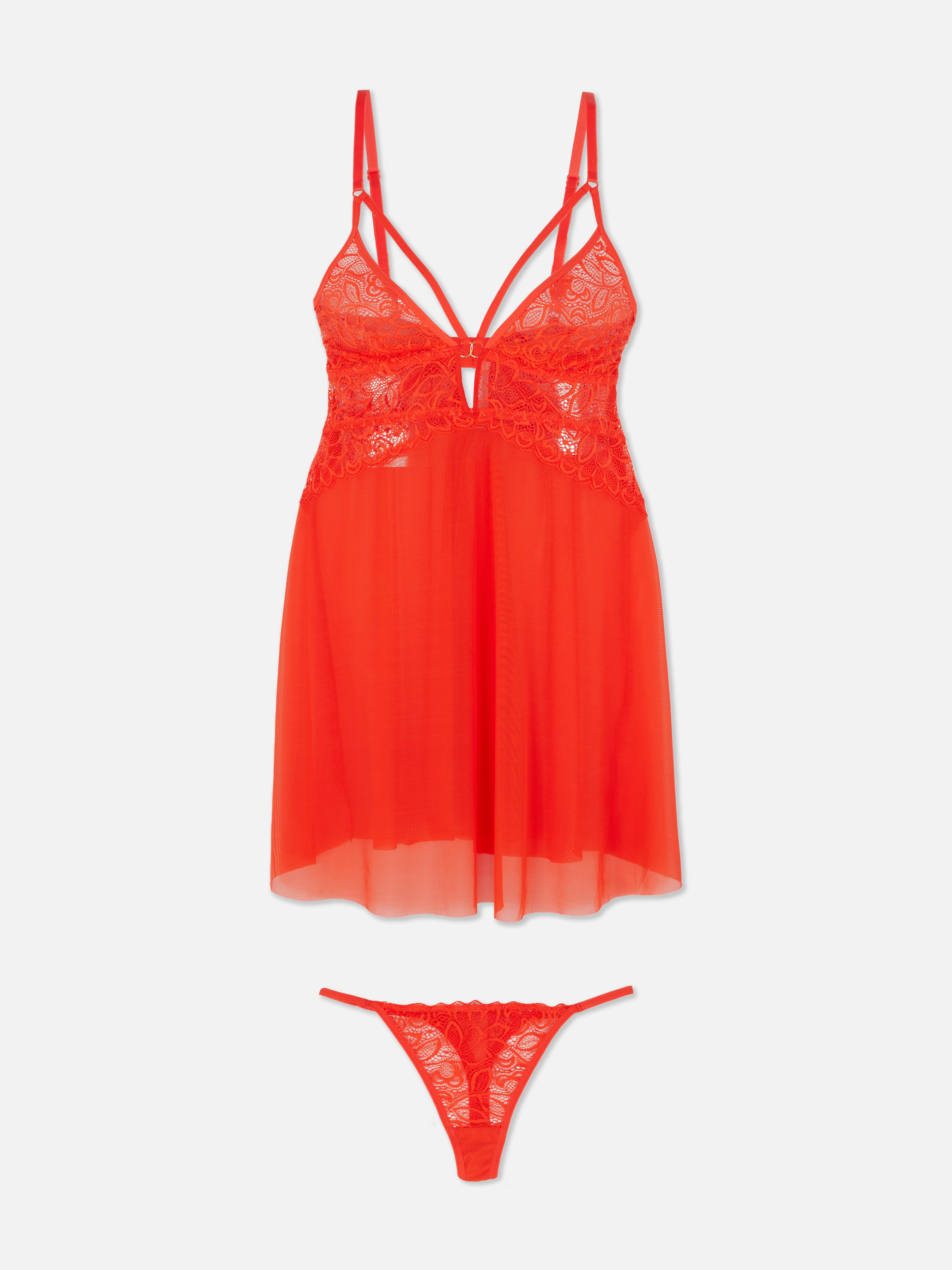 Non-Wired Babydoll Set | Primark