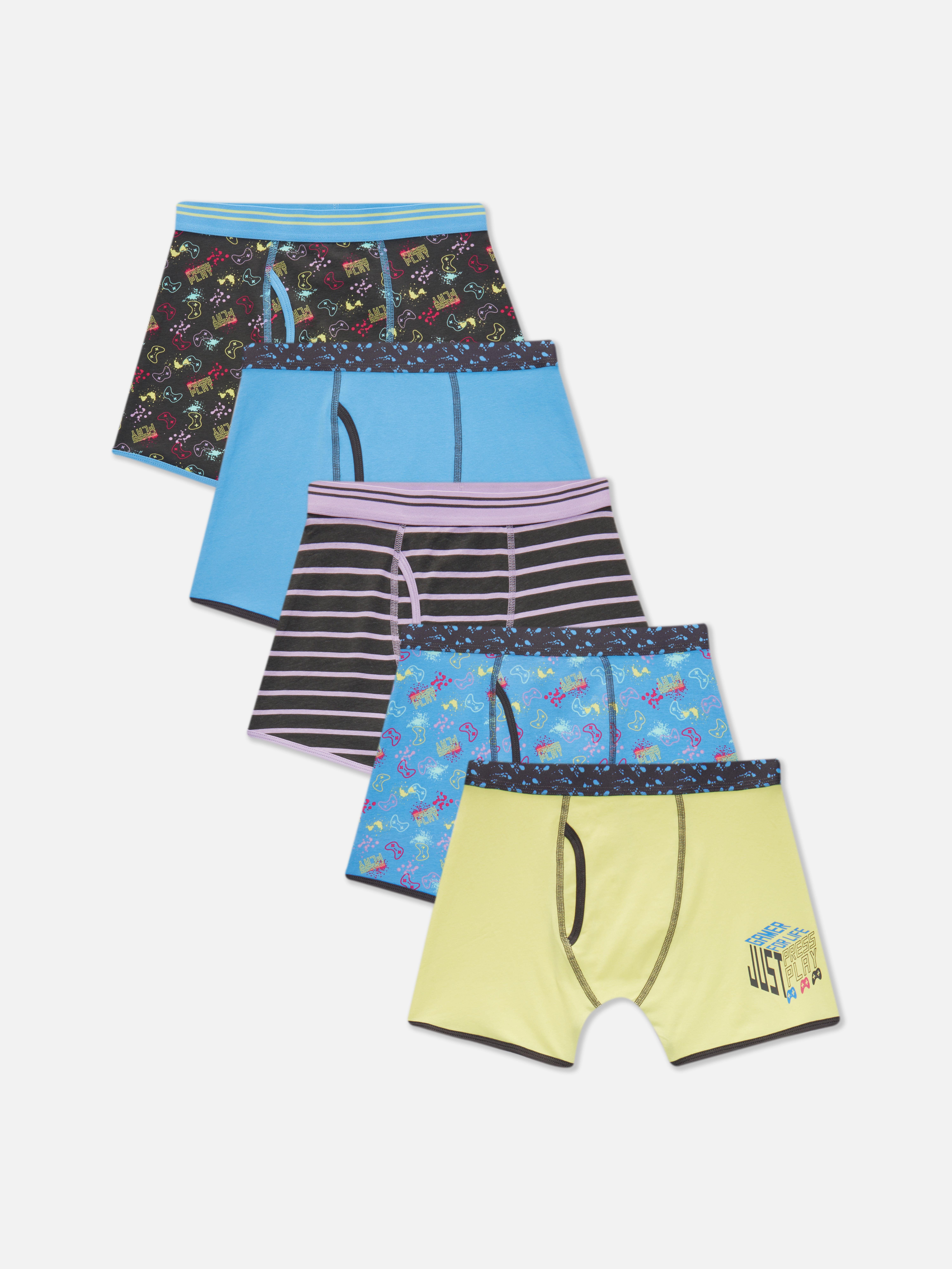 Lot de 5 boxers style gaming