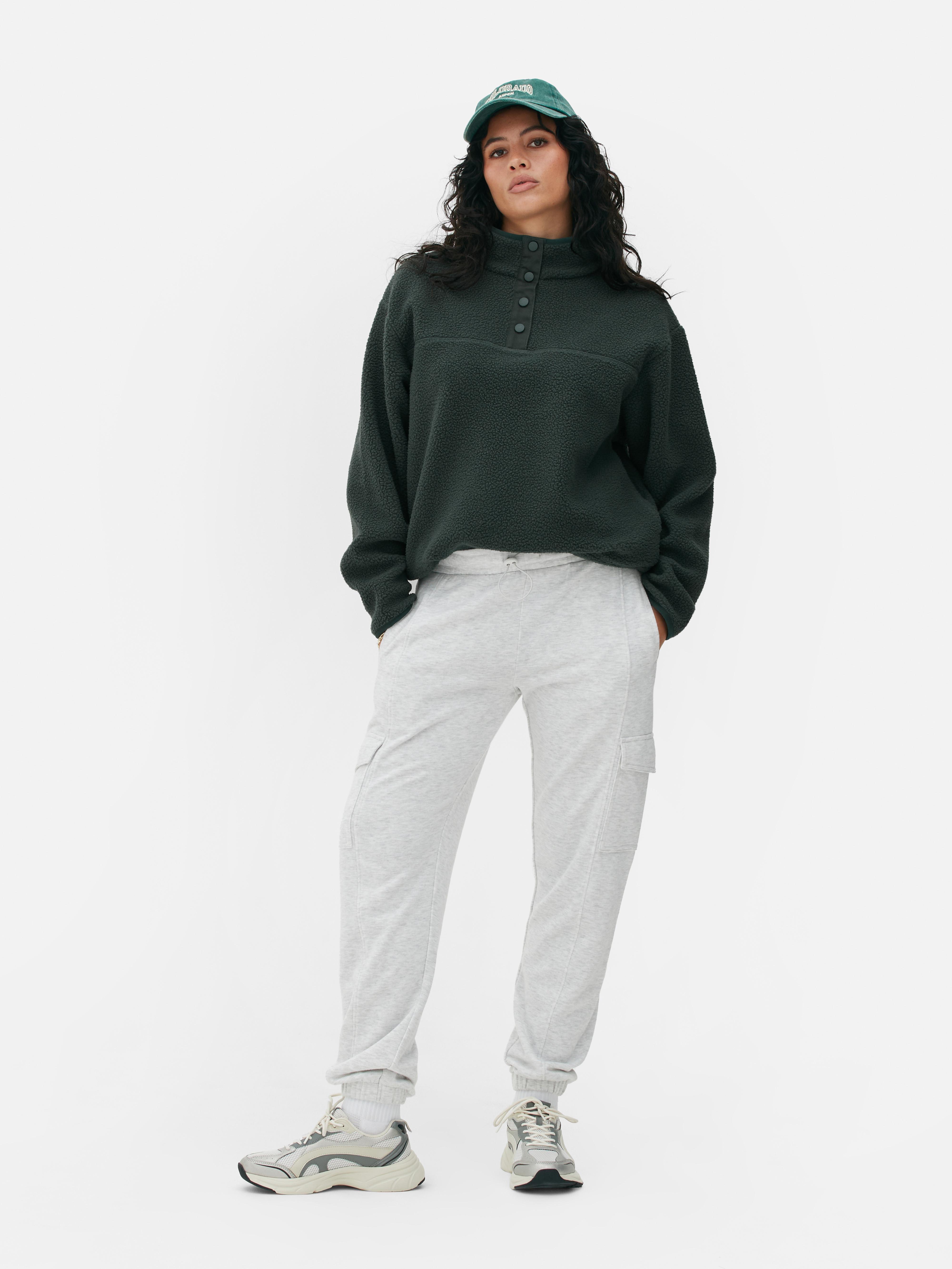 Borg discount fleece joggers