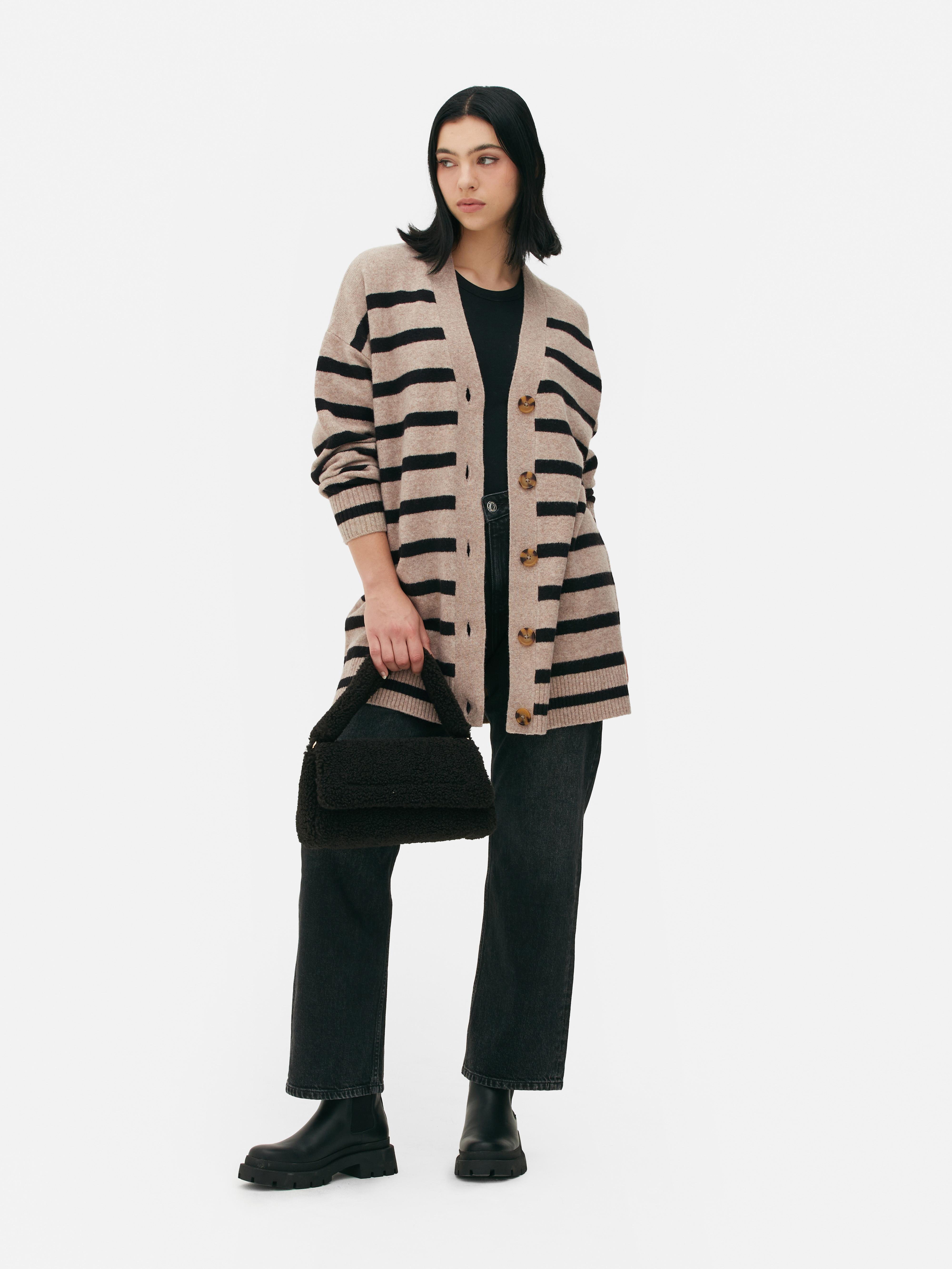 Gilet boyfriend à col en V