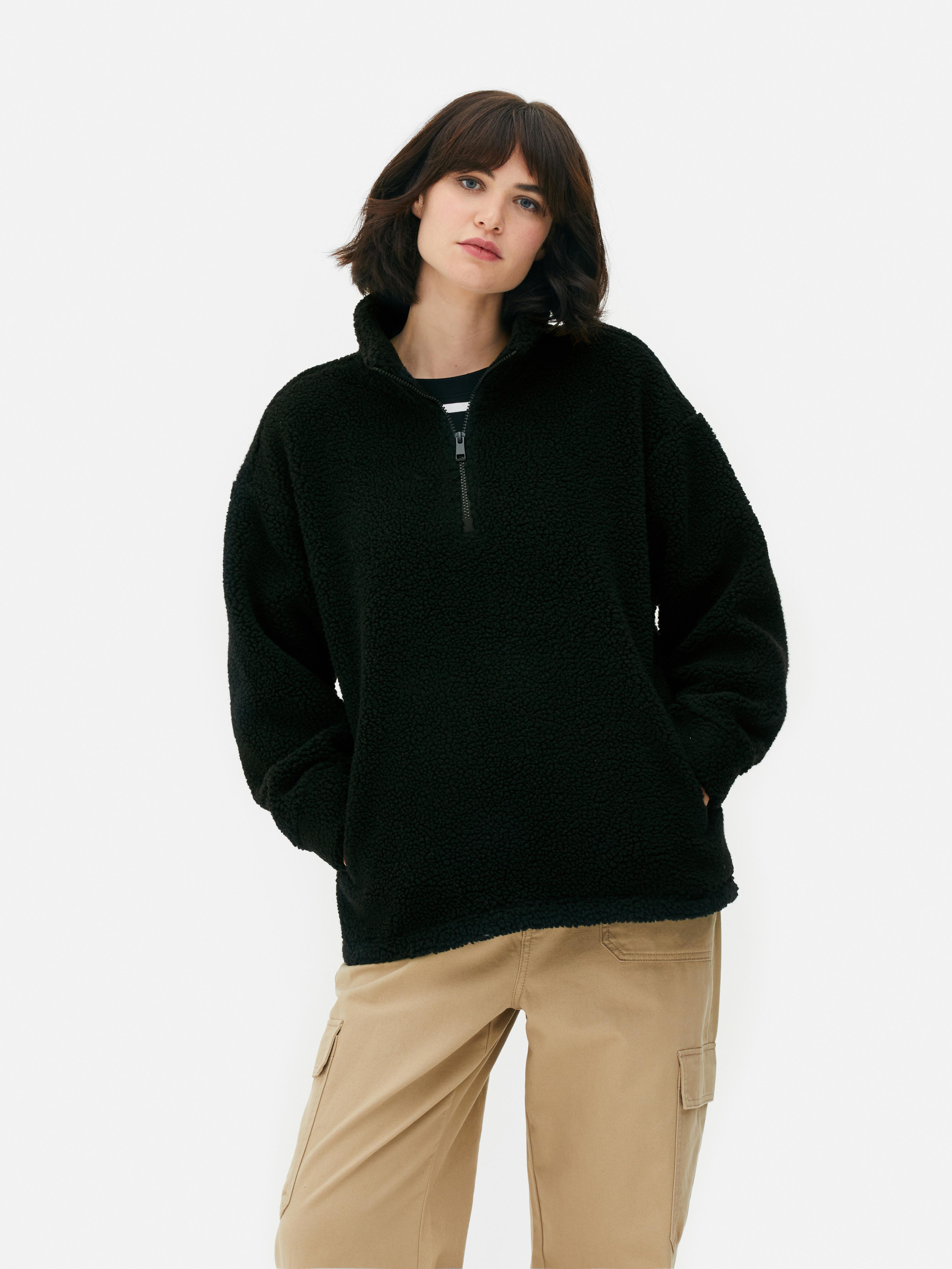 Borg zip up on sale jumper