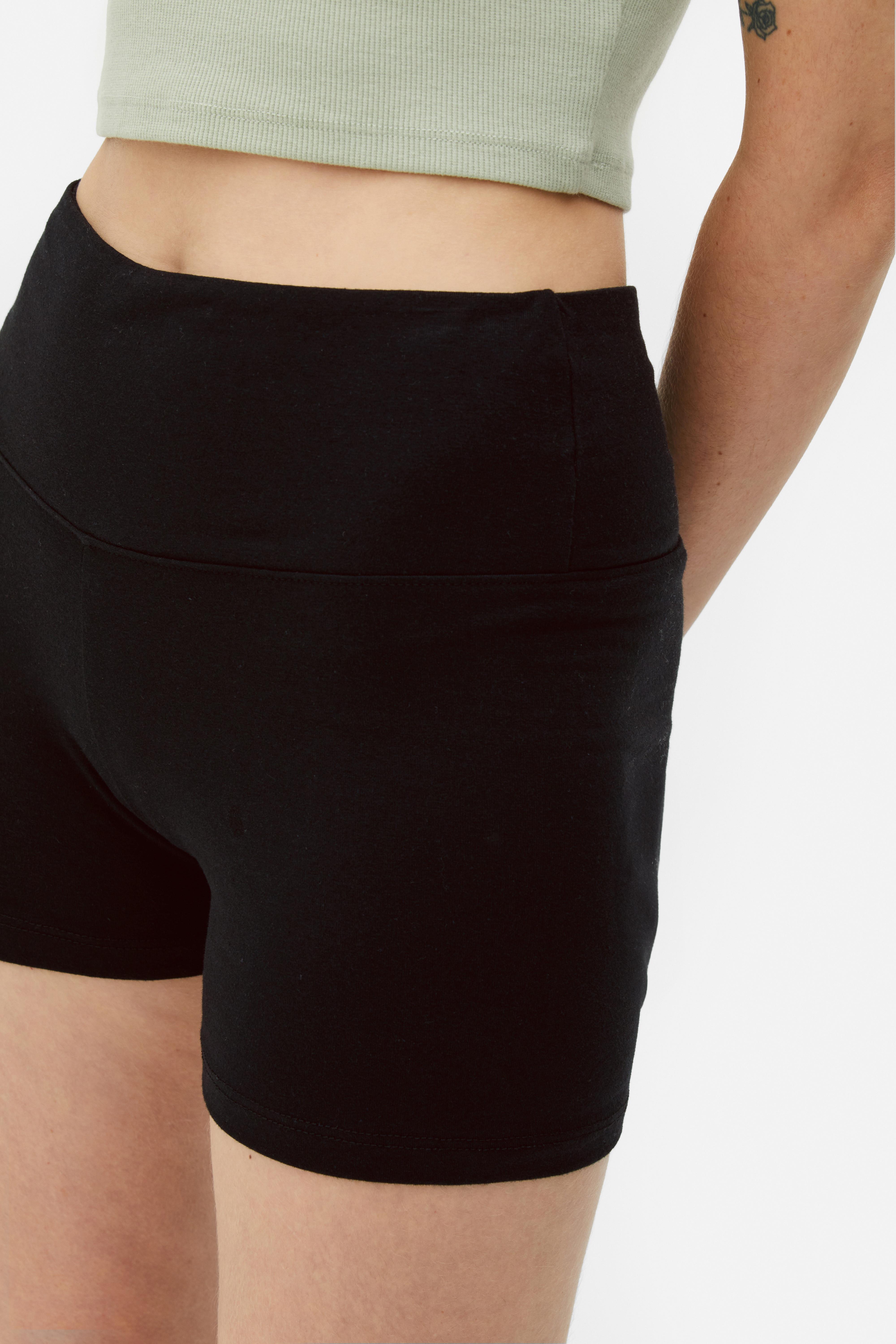 Womens Black 2 2 Pack High Waist Yoga Shorts Primark 2540