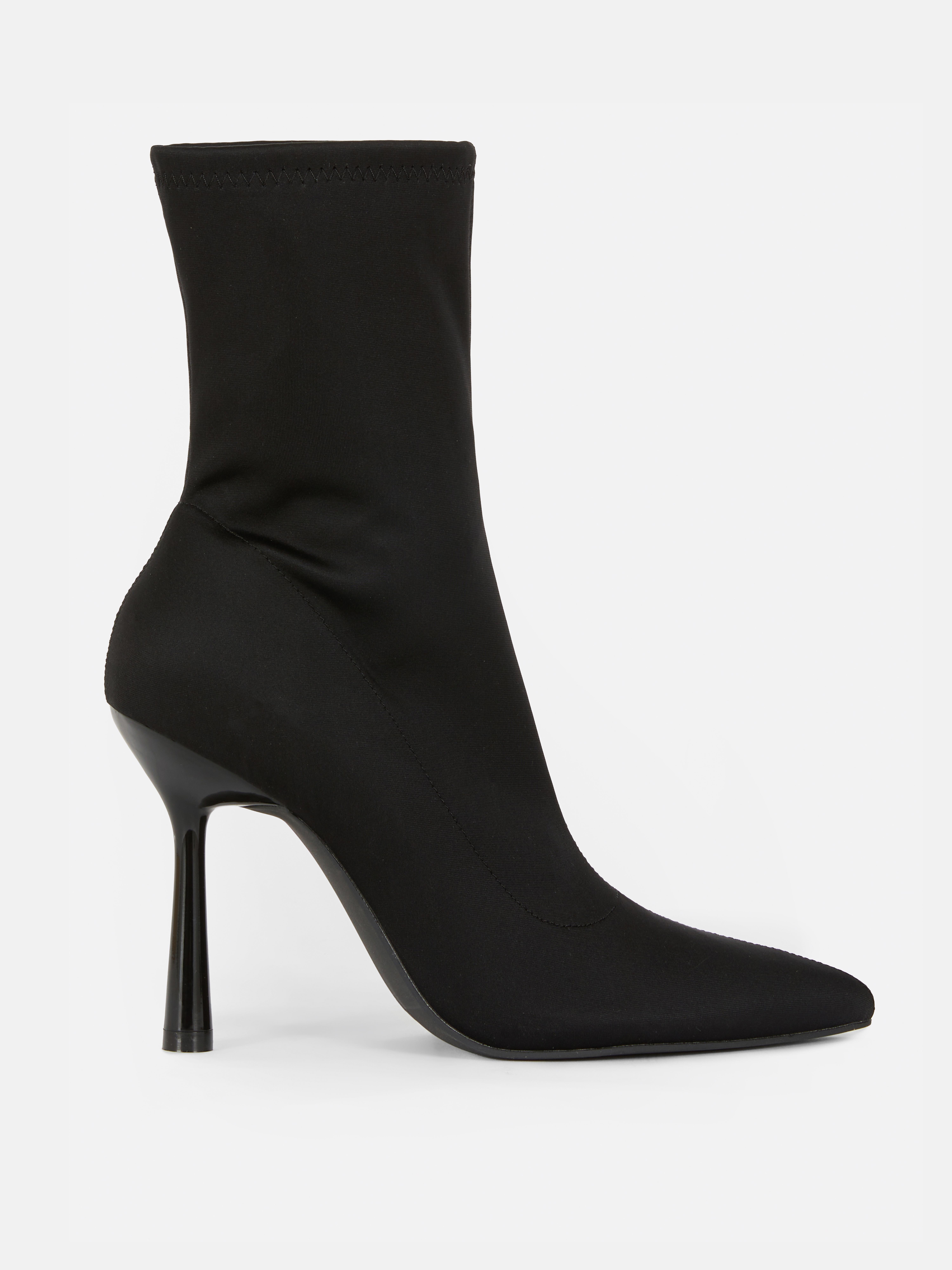 Pointed Toe Stiletto Sock Boots