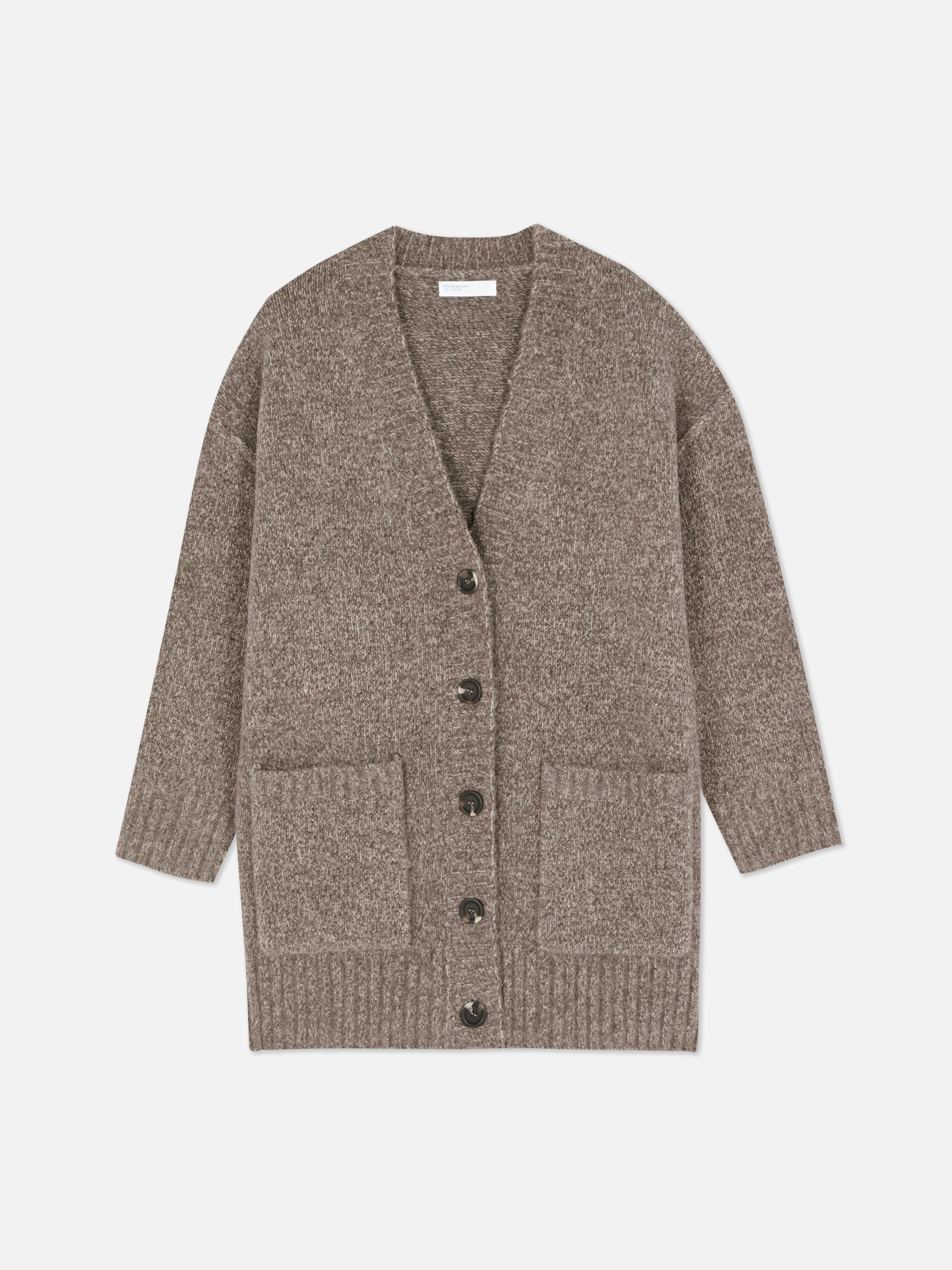 V Neck Textured Cardigan