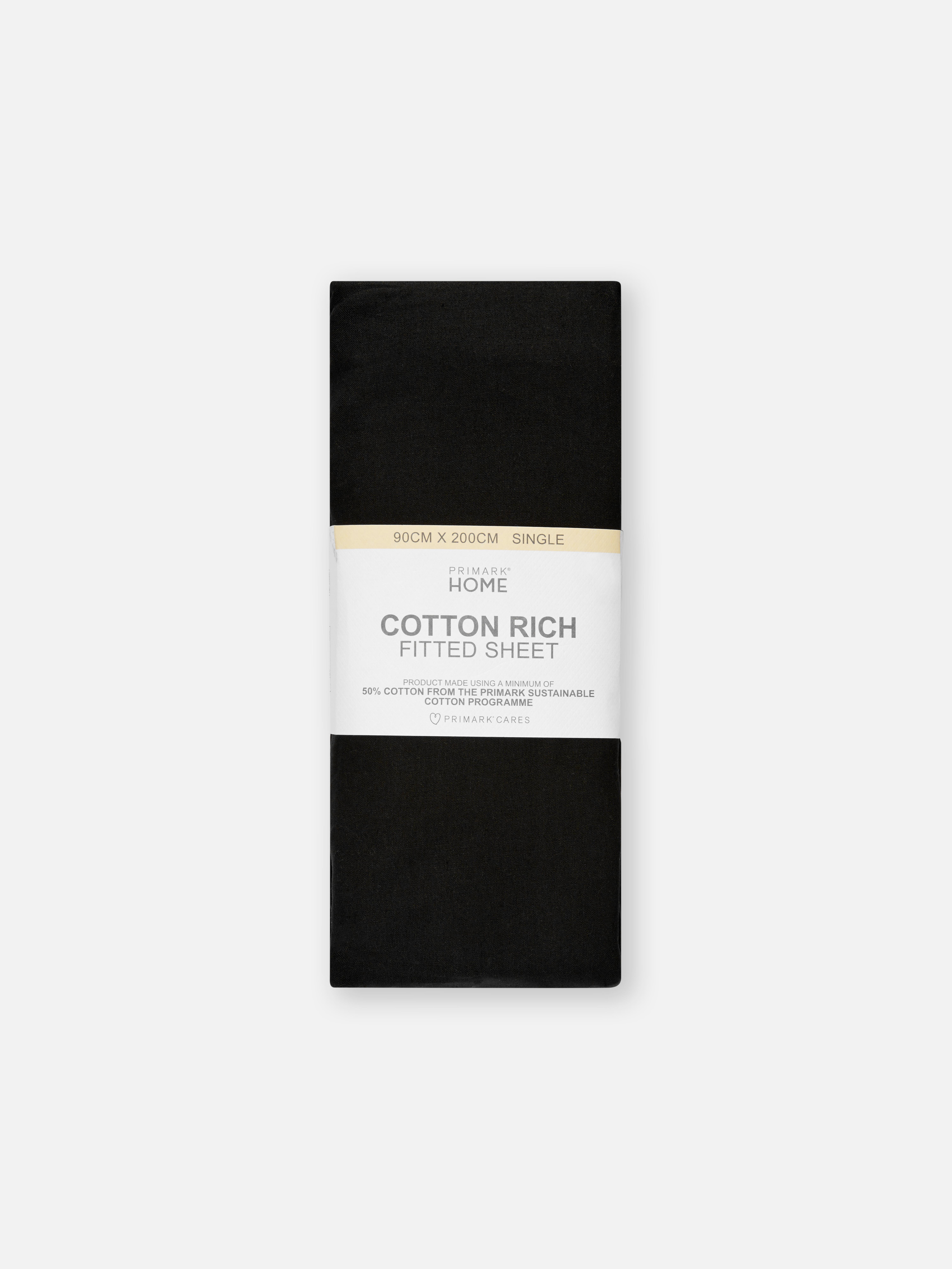 Cotton Rich Single Fitted Sheet