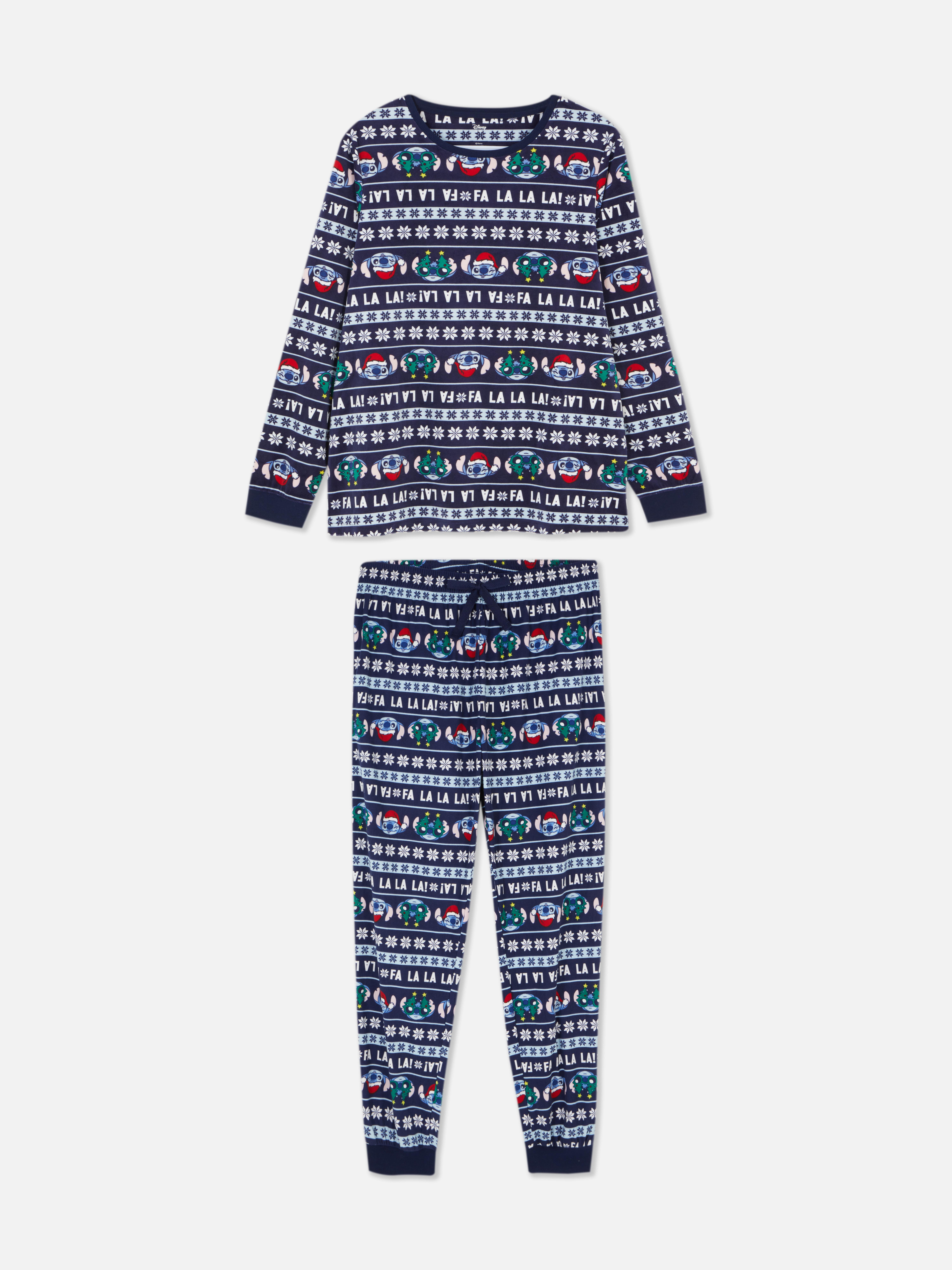 Women's Disney’s Lilo and Stitch Velour Christmas Family Pajamas