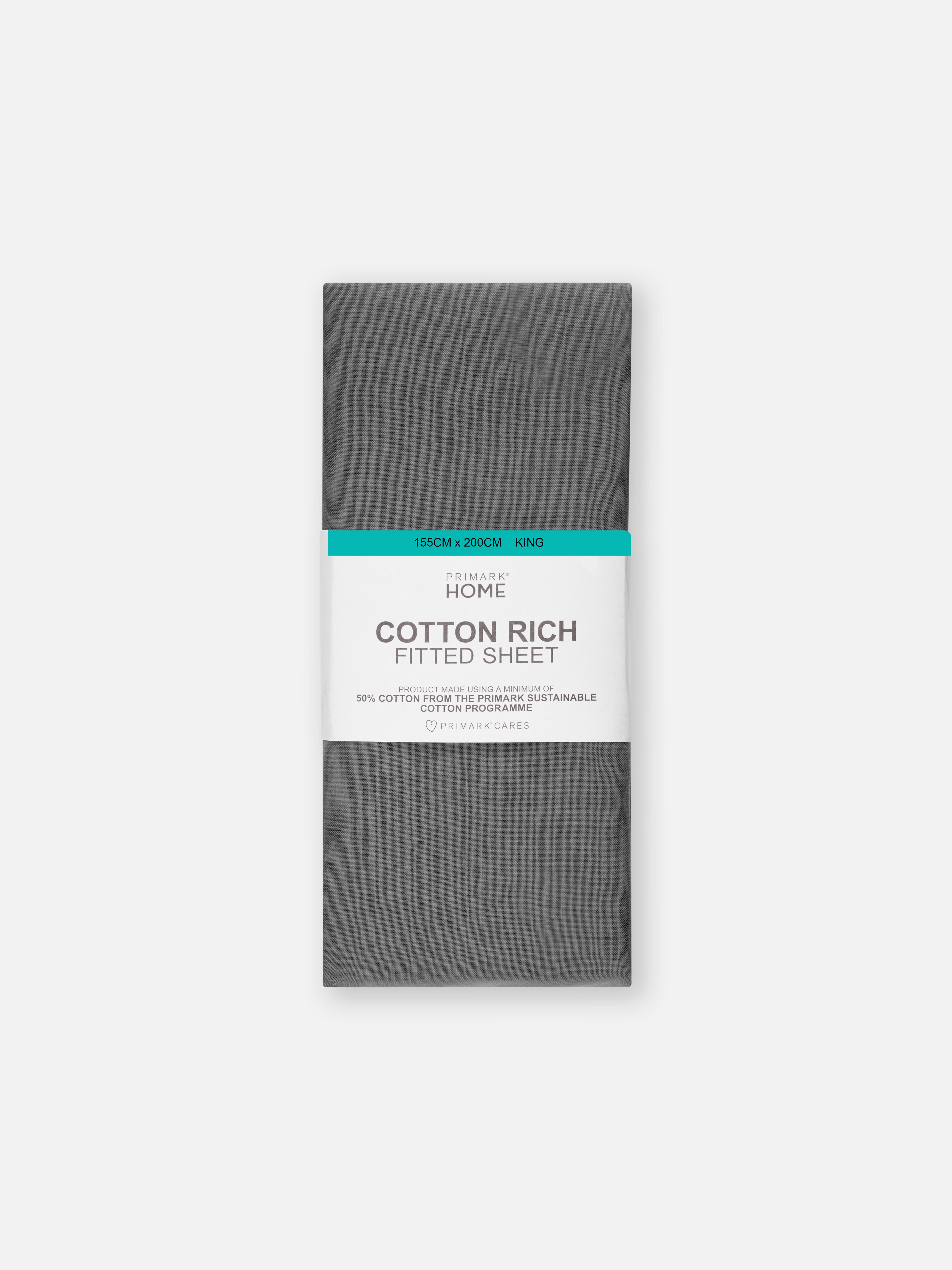 Drap housse en coton pour lit king size