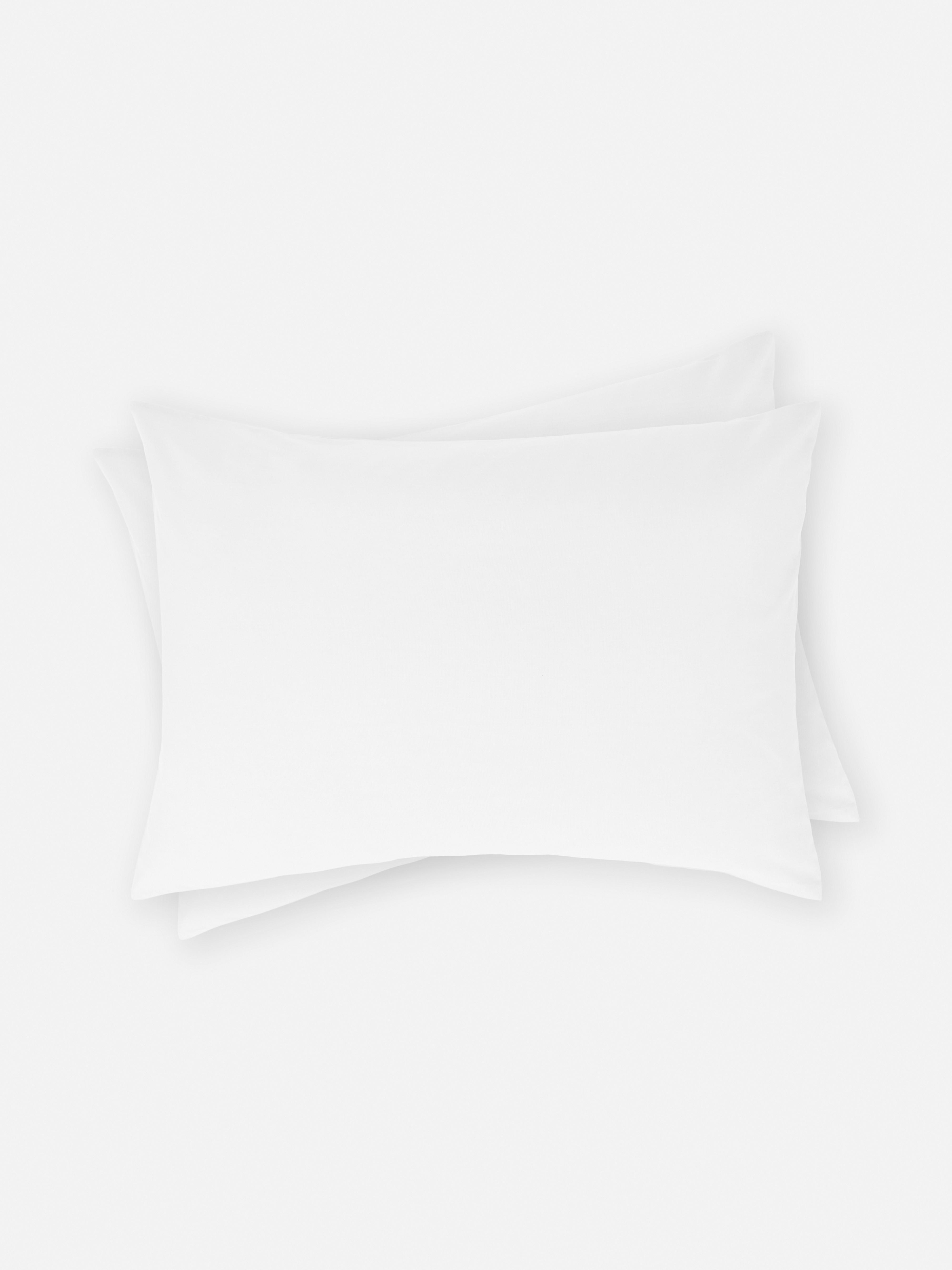 2pk White Essential Pillowcases
