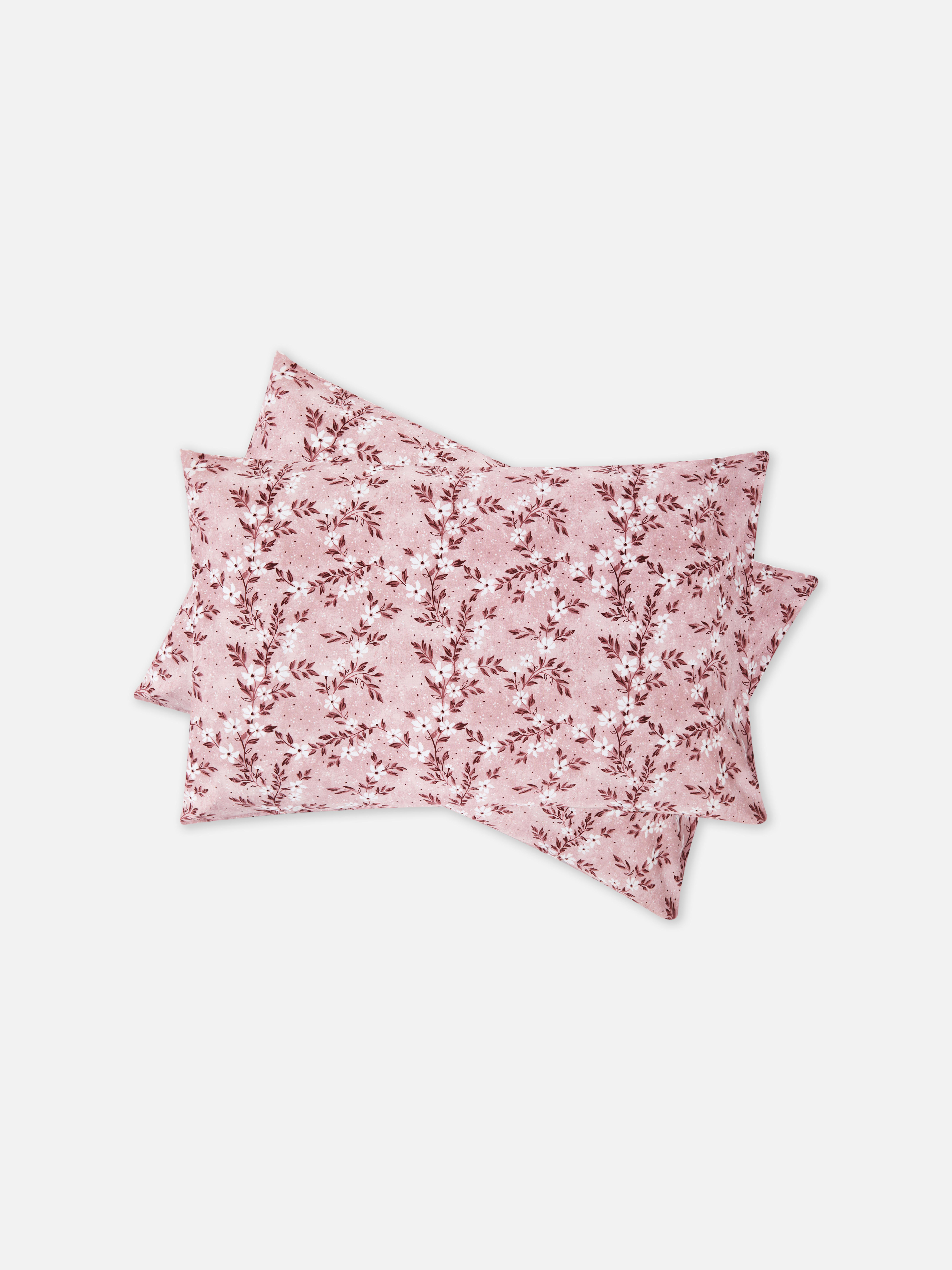 2pk Ditsy Floral Print Pillowcases