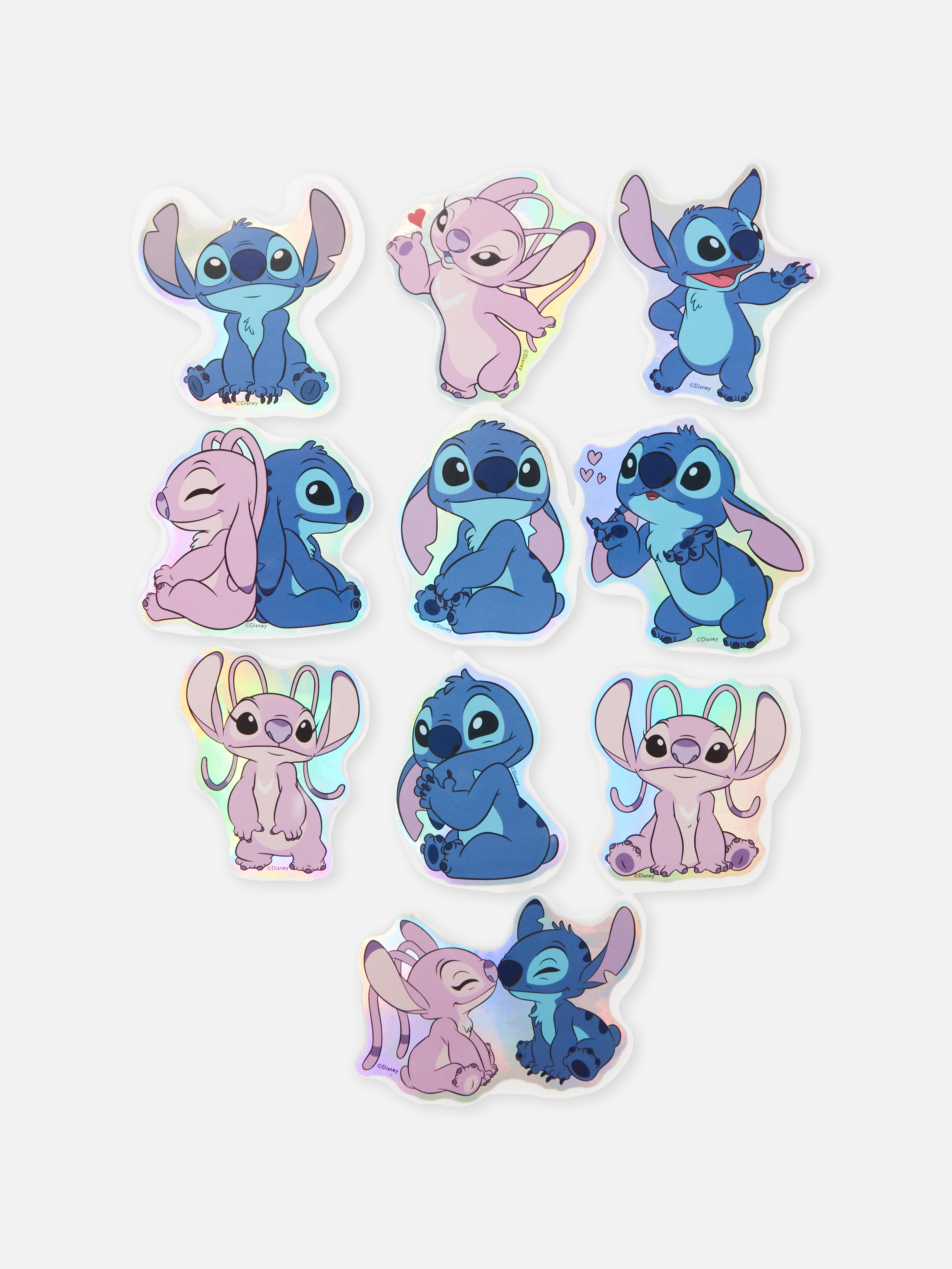 Pochette d'autocollants irisés Disney Lilo & Stitch