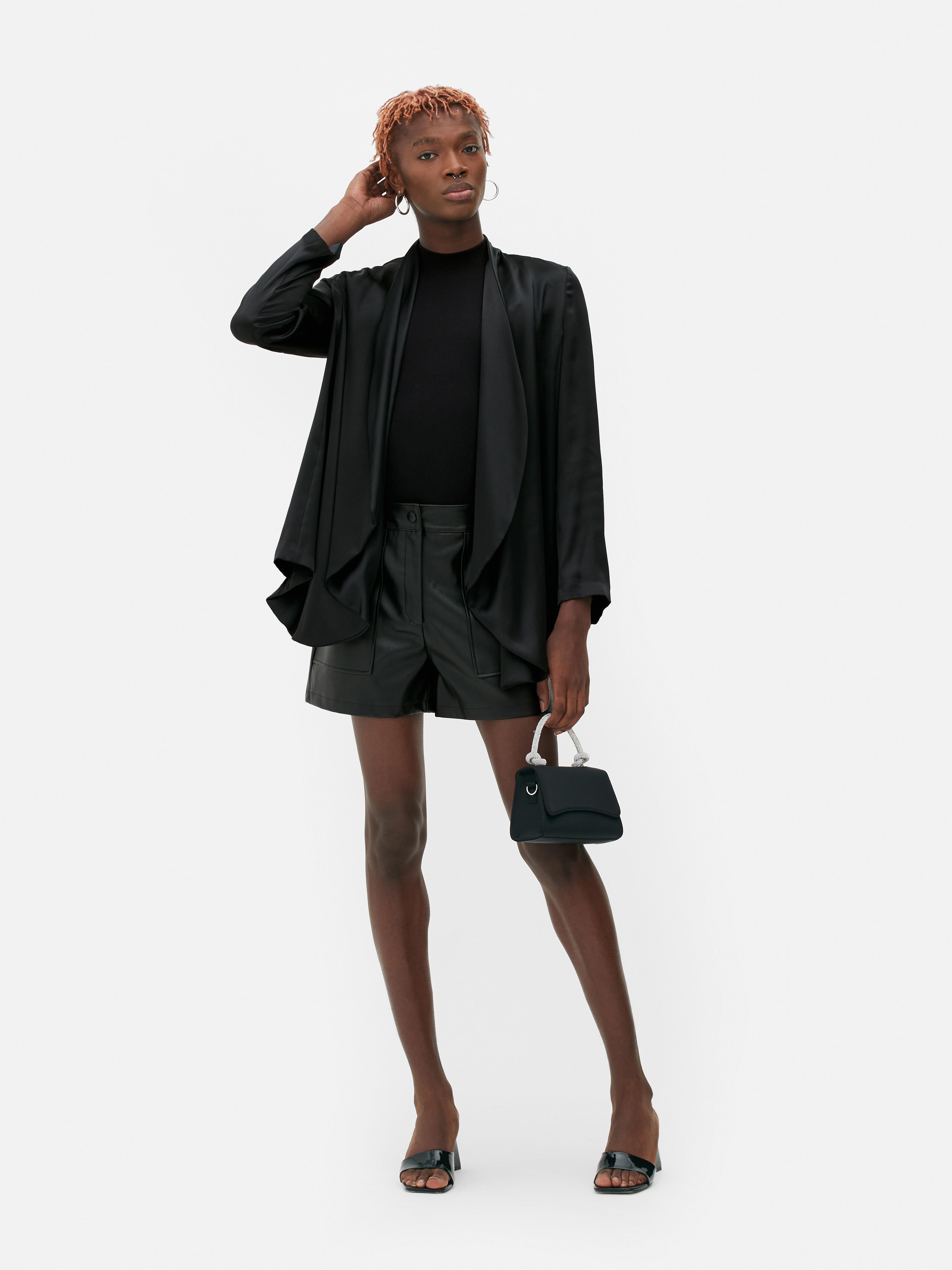 Drape Satin Blazer Primark