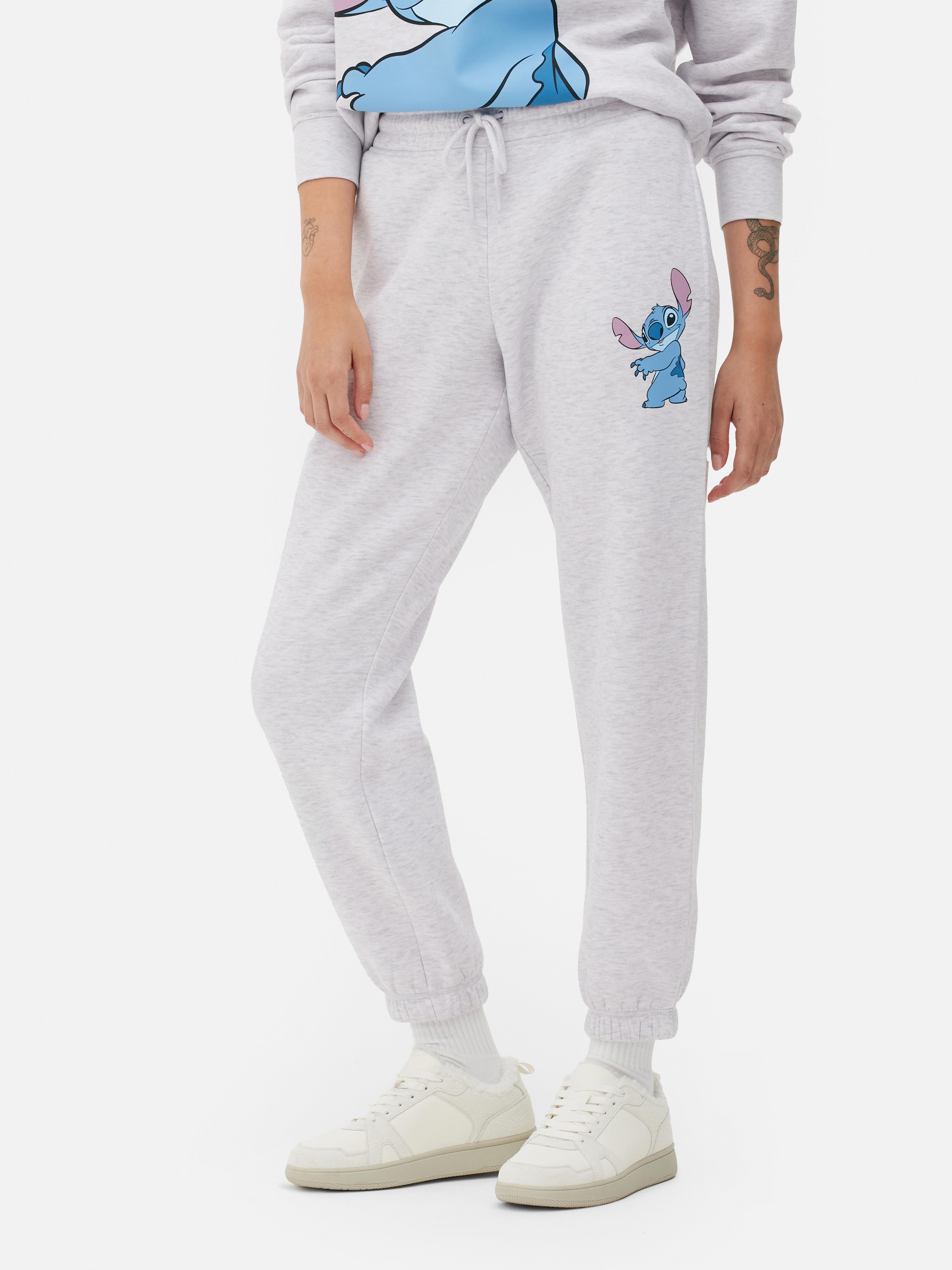 Girls Grey Marl Disney's Lilo & Stitch Printed Sweatshirt and Joggers Set