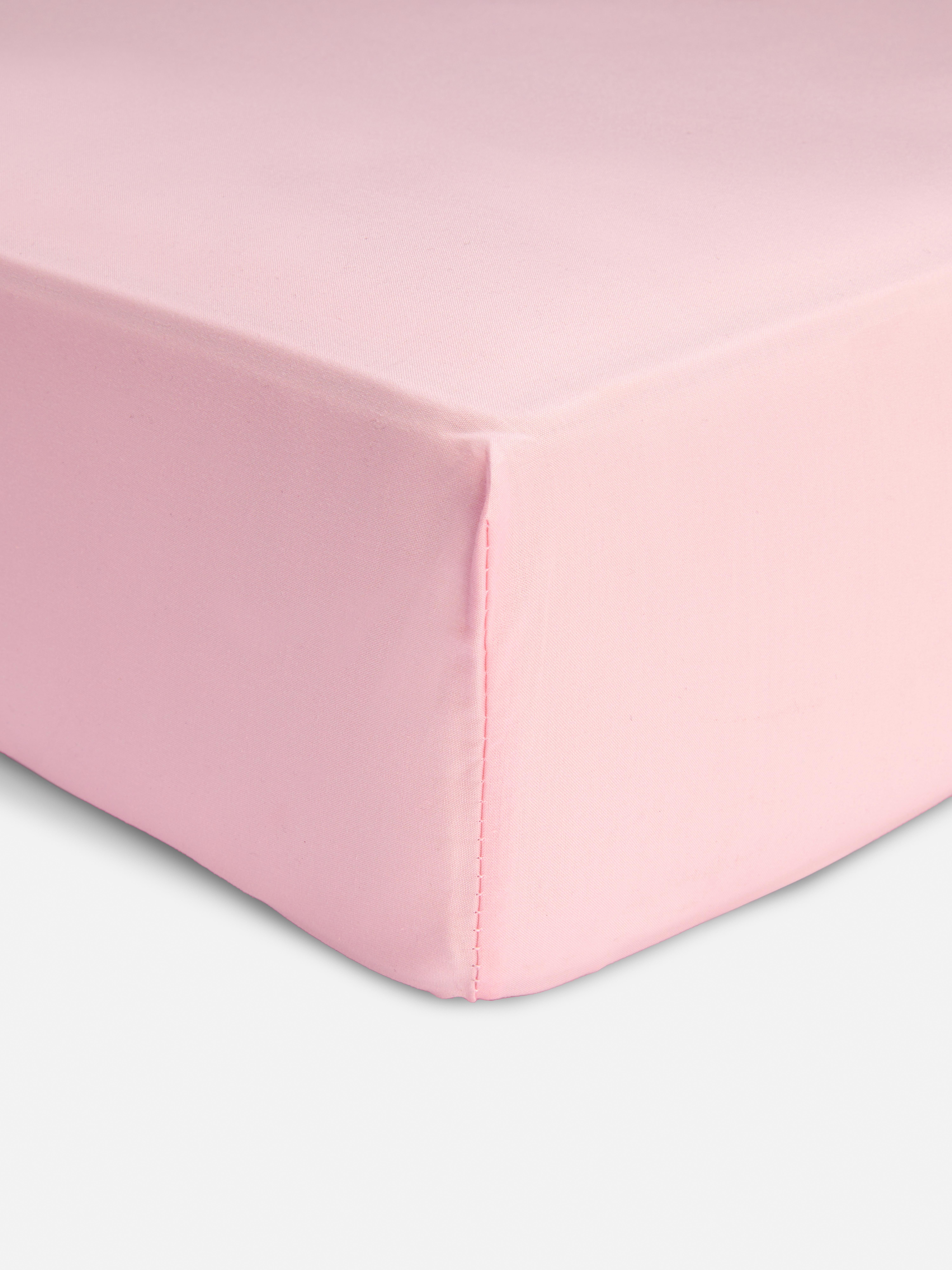 Pink Single Fitted Sheet