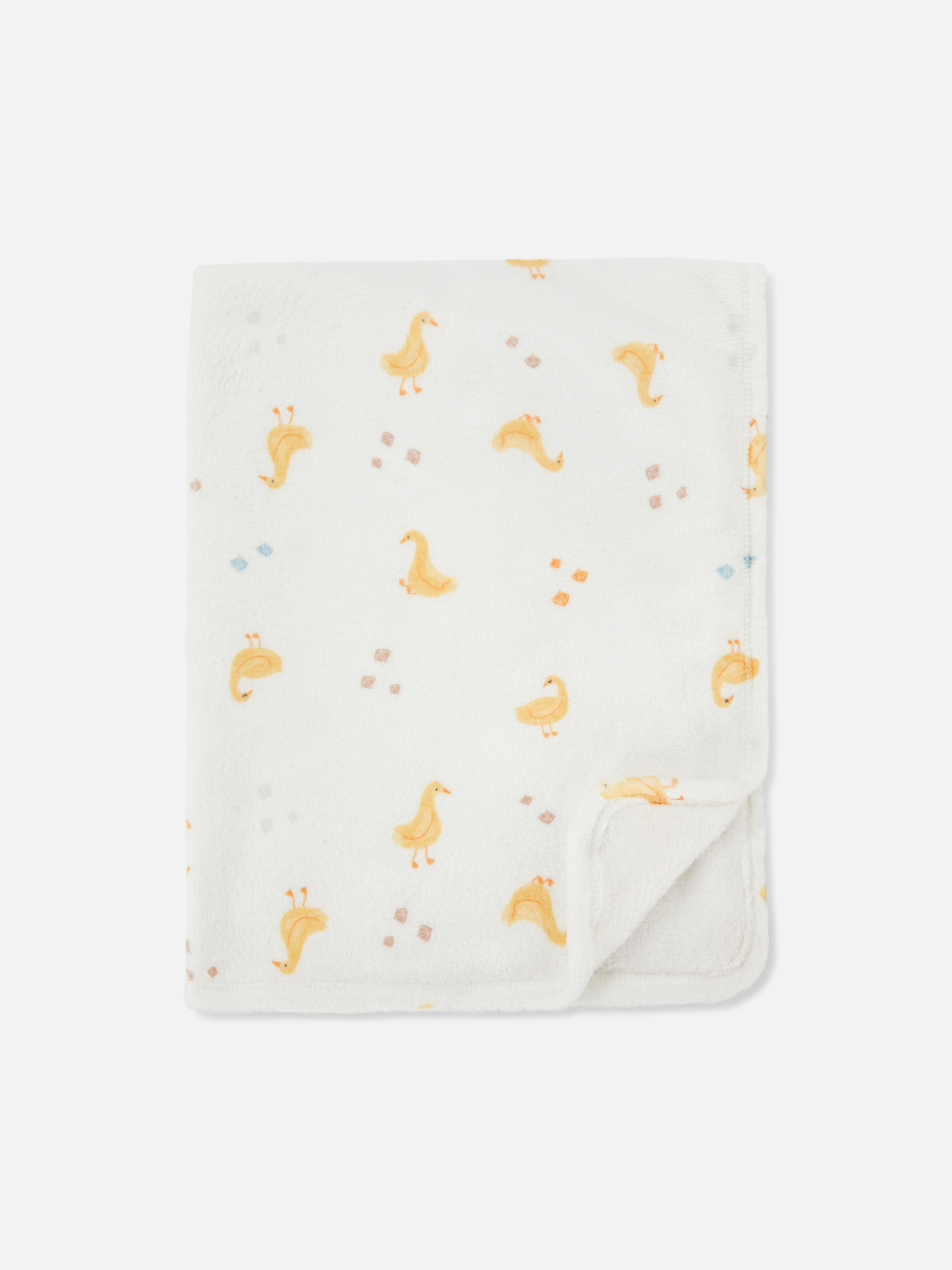 Duck Print Baby Blanket