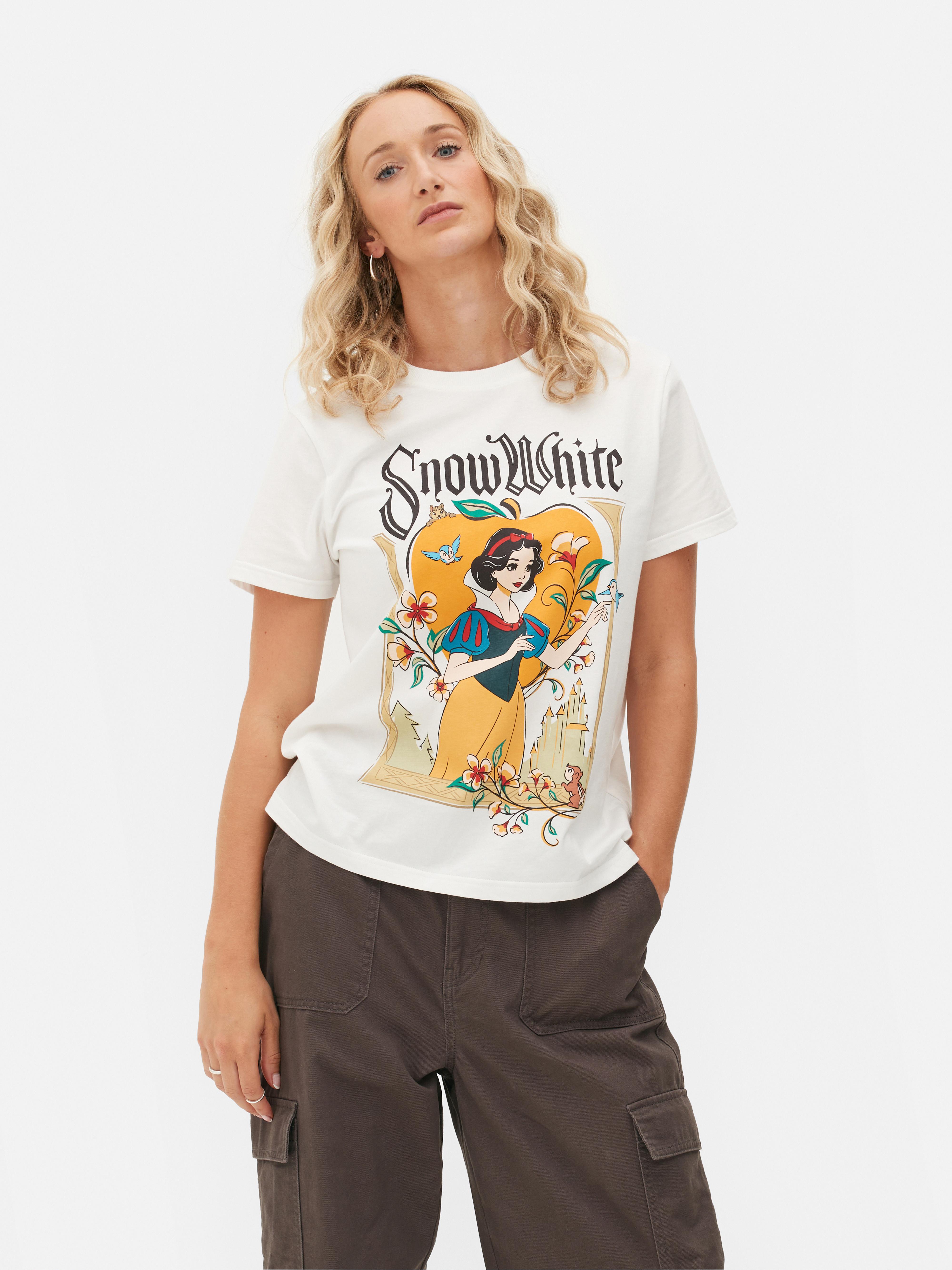 Women s White Disney s Snow White T Shirt Primark