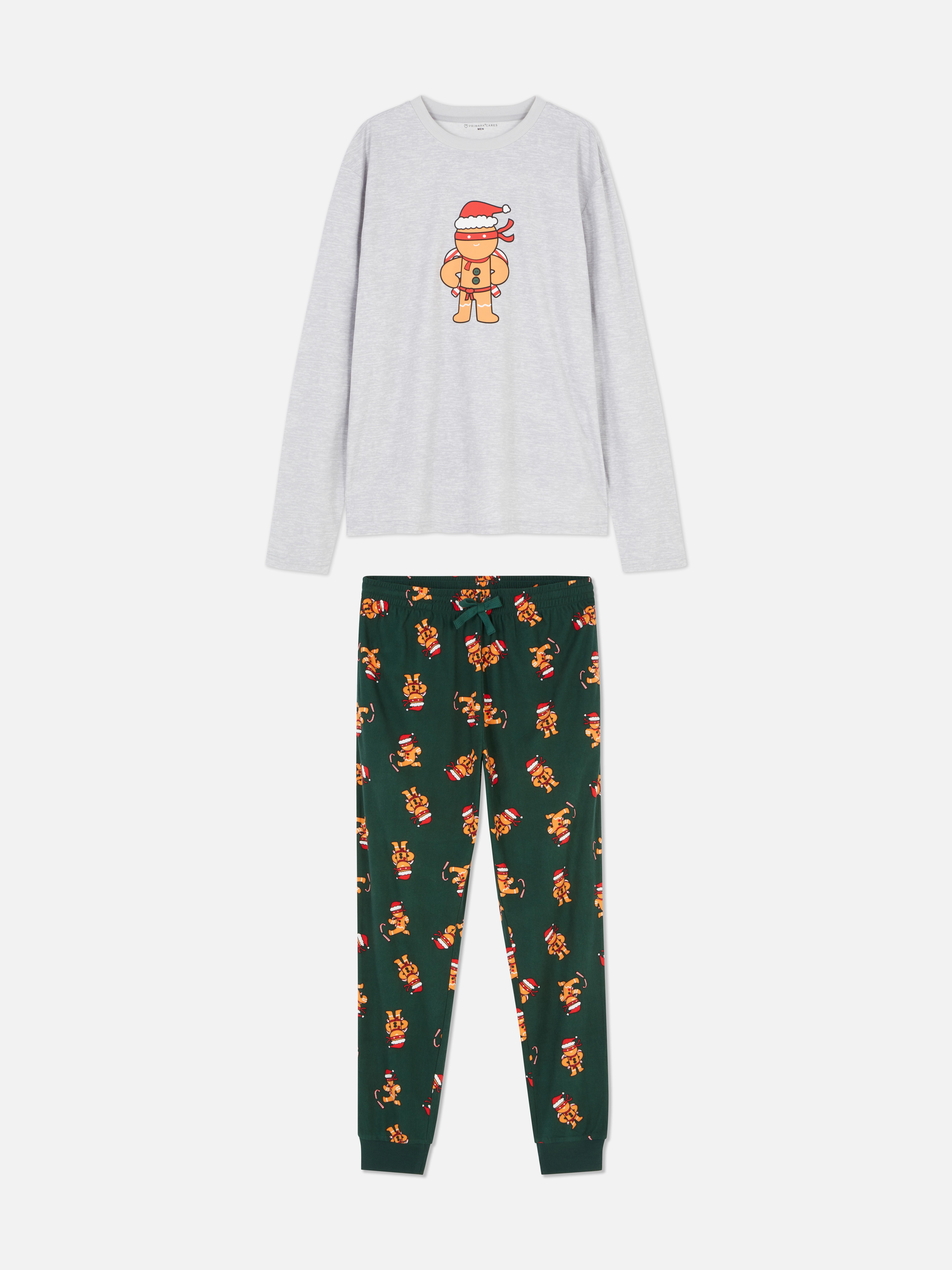 Gingerbread Man Pajama Set