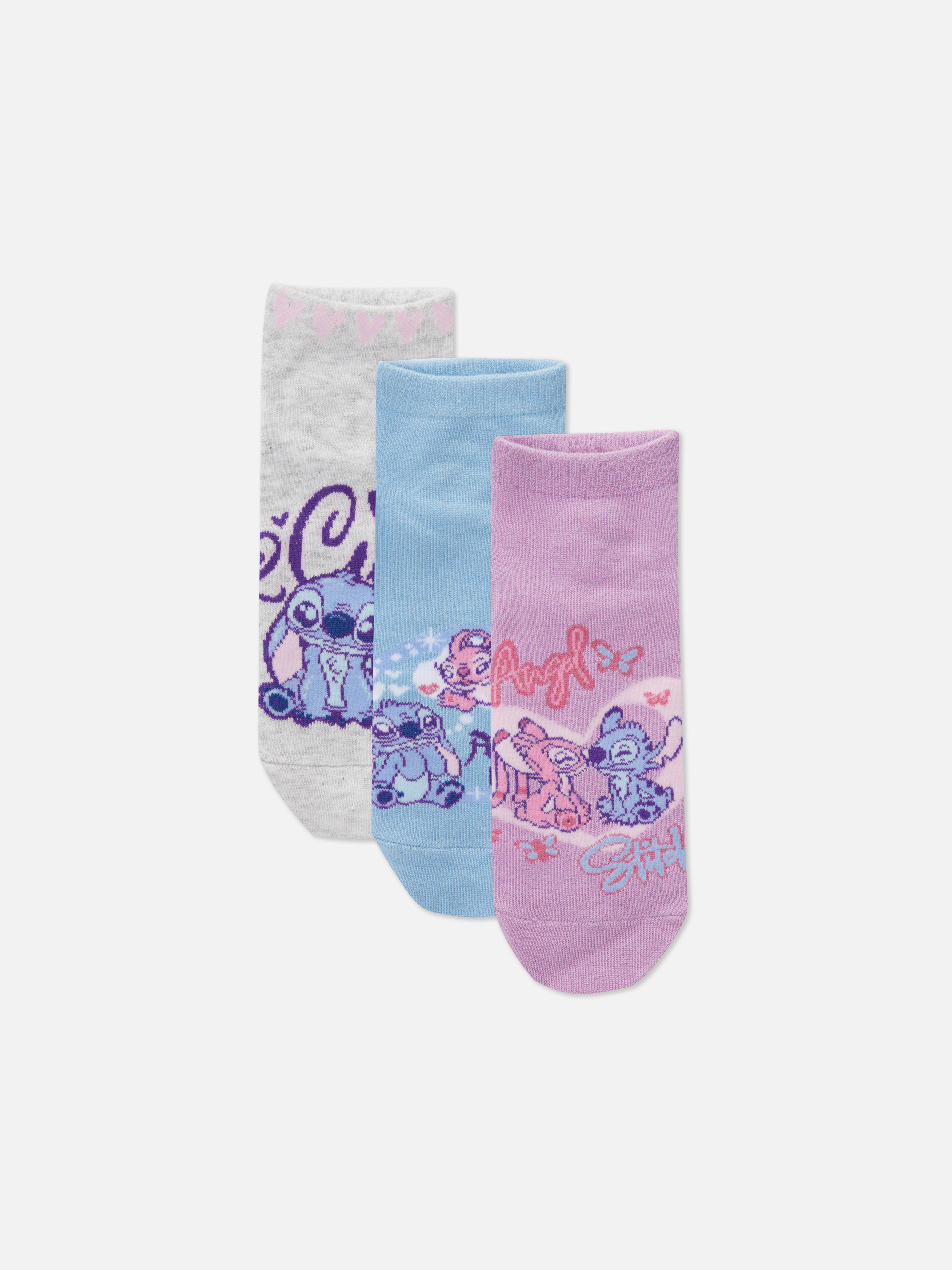 „Disney Lilo & Stitch“ Sneakersocken, 3er-Pack