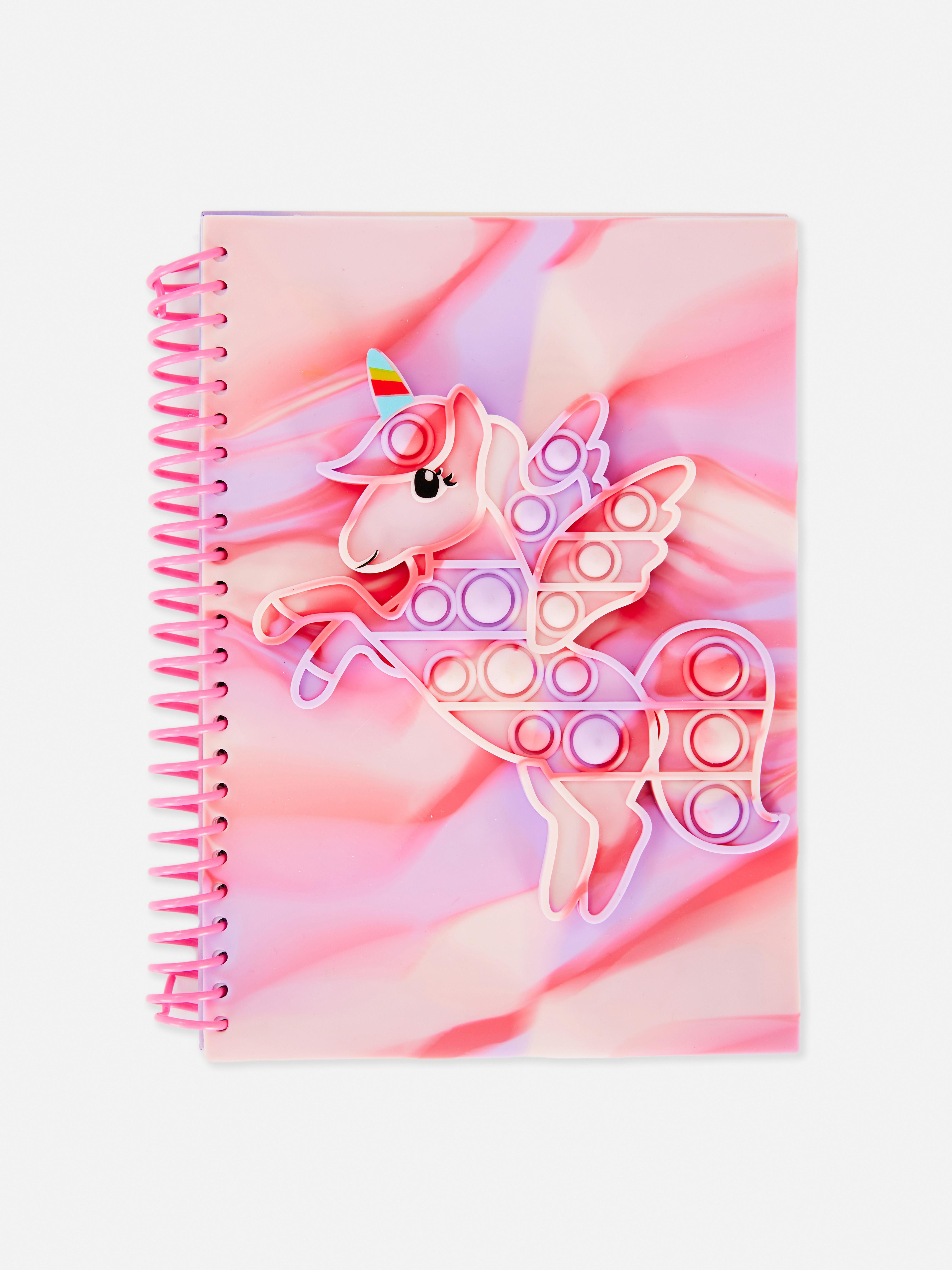 Quaderno A5 con unicorno pop it