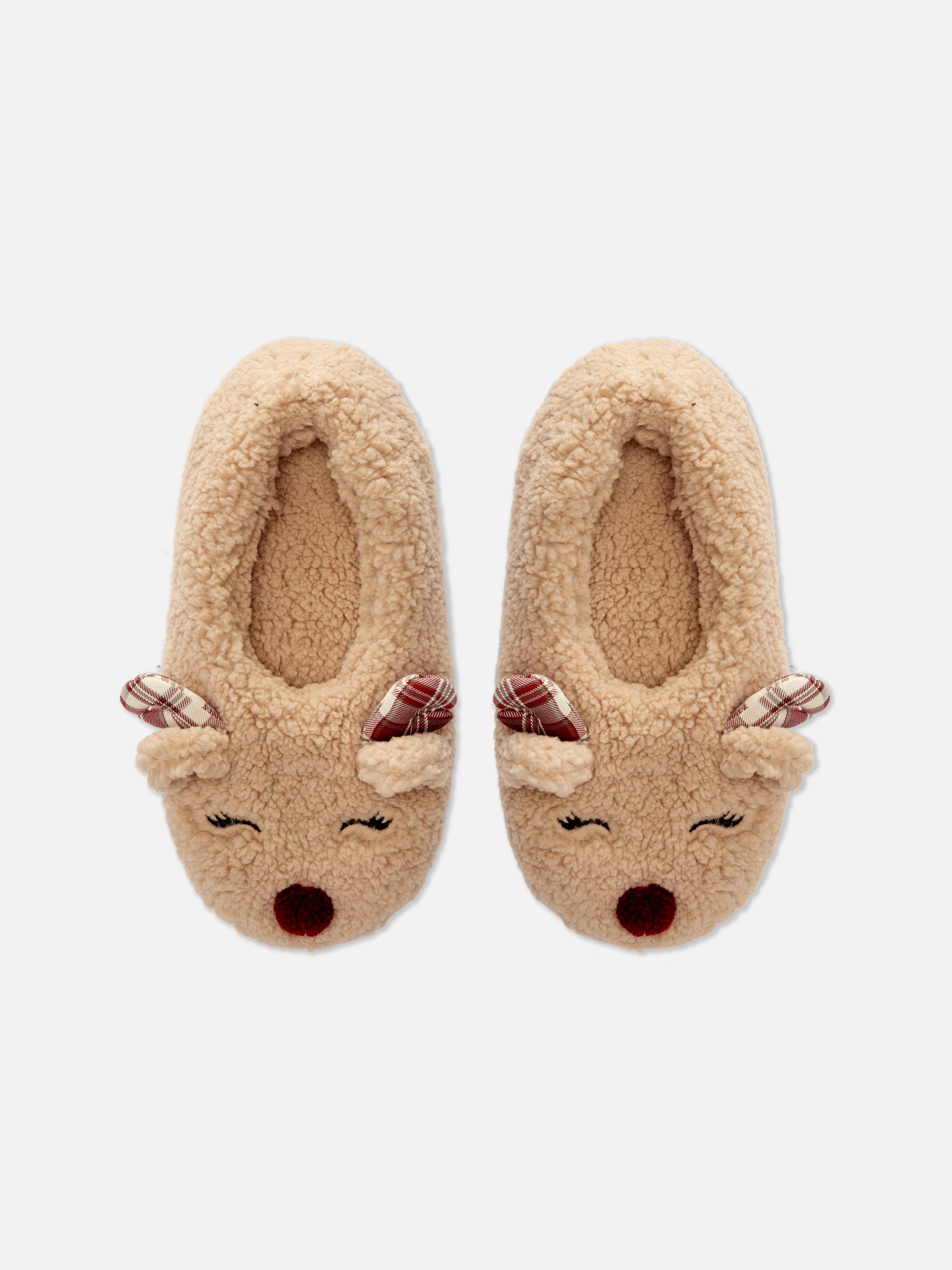 Novelty Fluffy Ballet Footsie Slippers