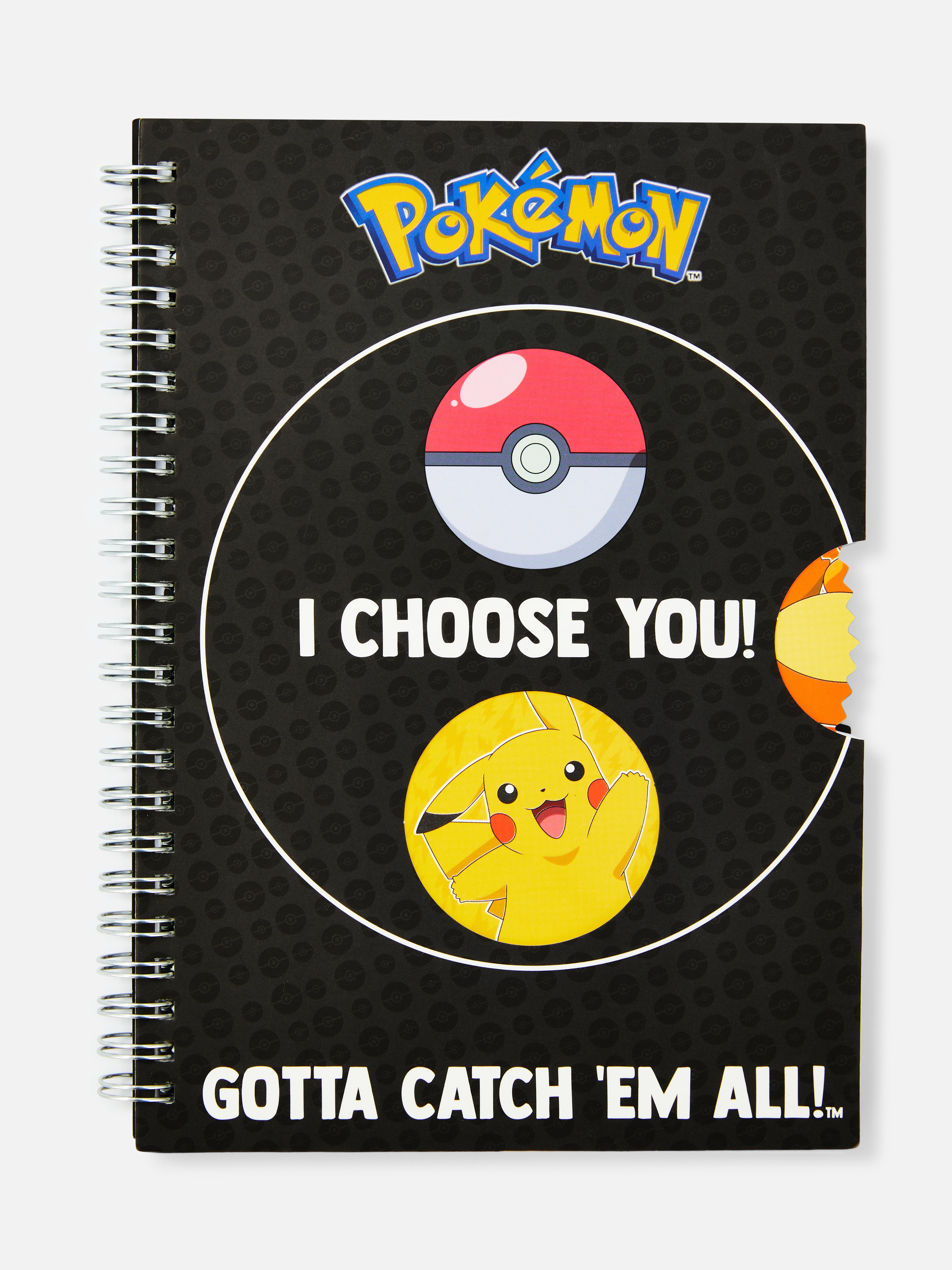 Quaderno con scritta I Choose You Pokémon