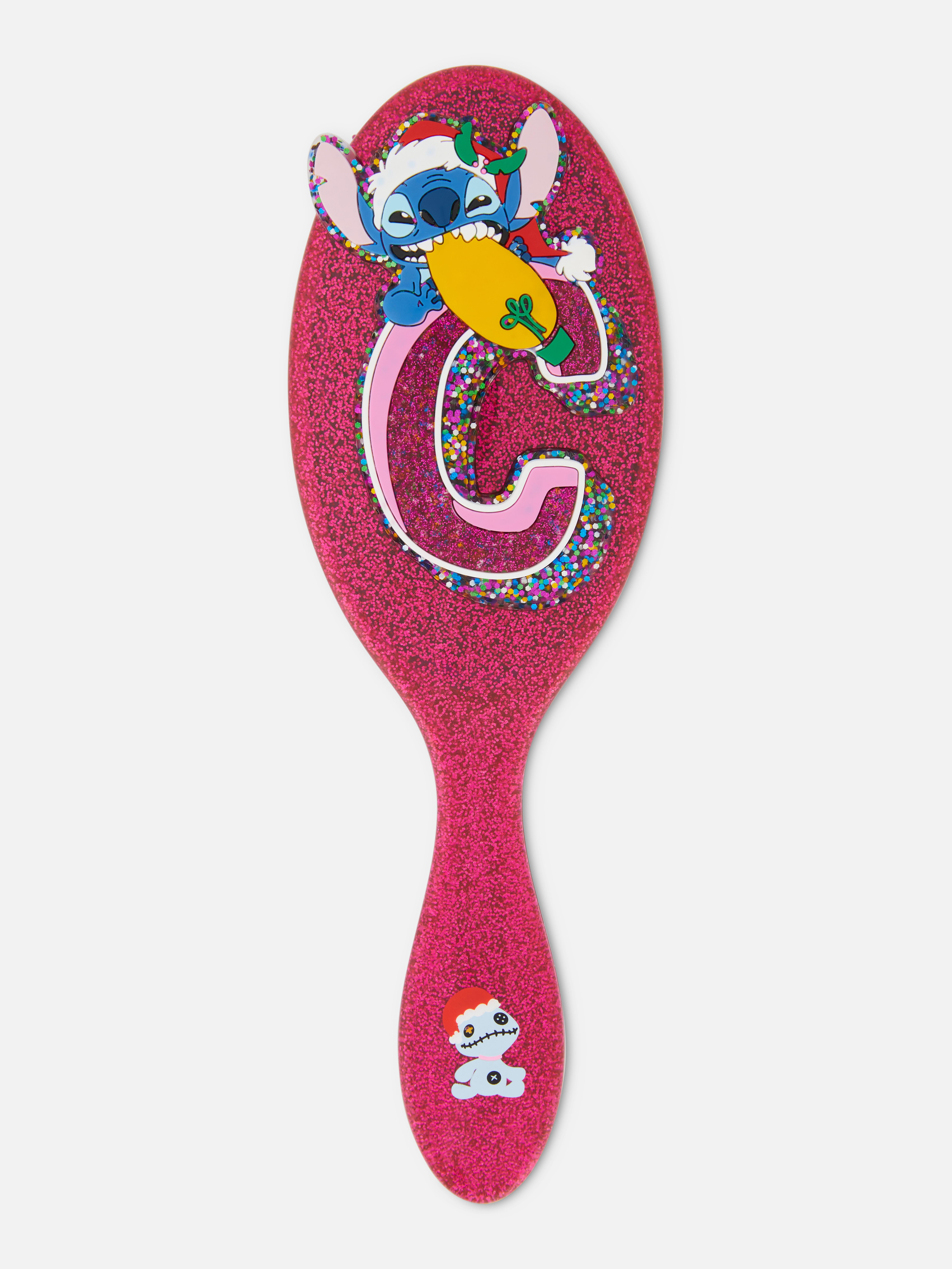 Platte borstel met initiaal Disney's Lilo & Stitch