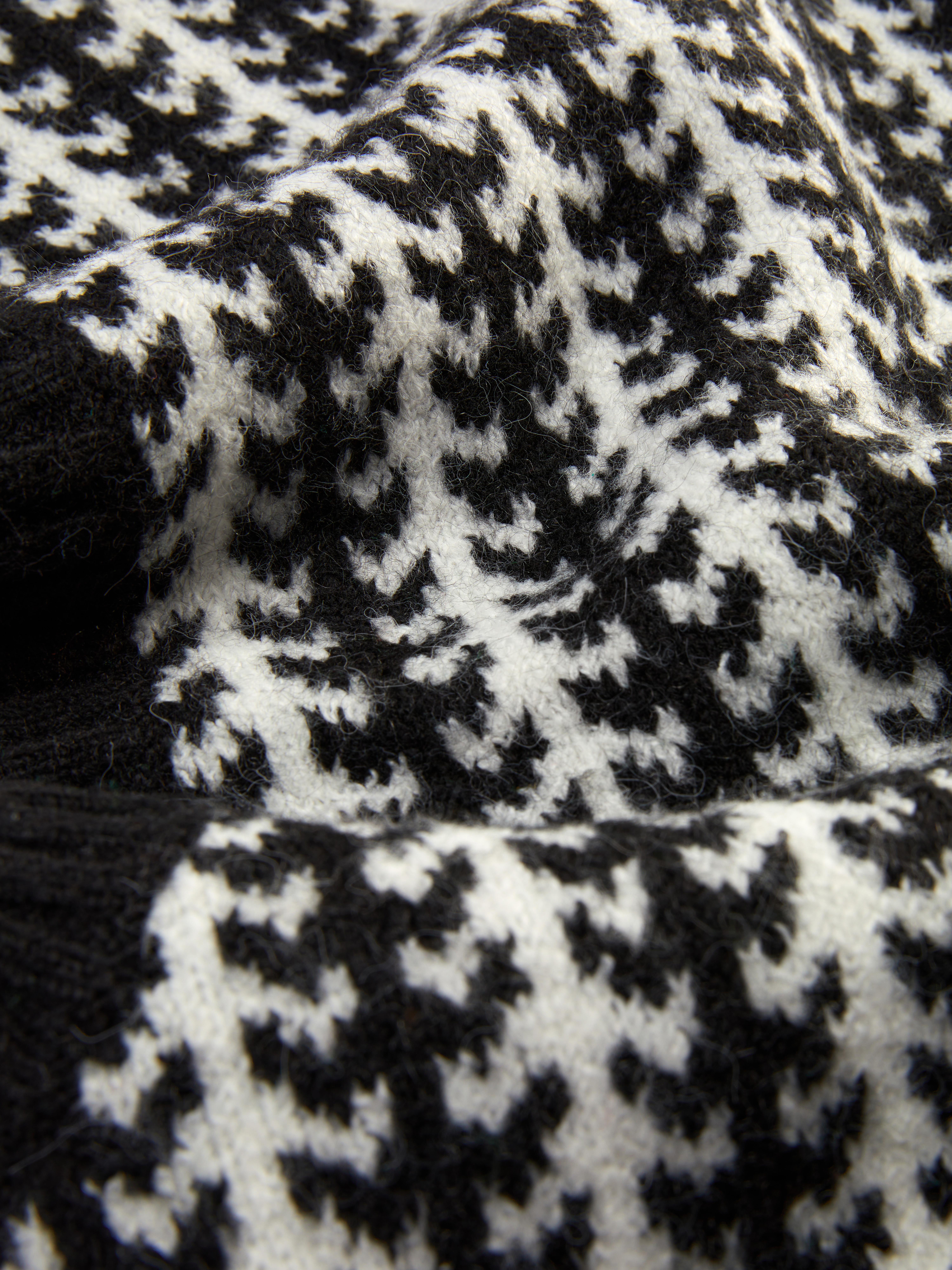 Cozy Dark Brown faux fur Hoodie with LV inspired Monograms print
