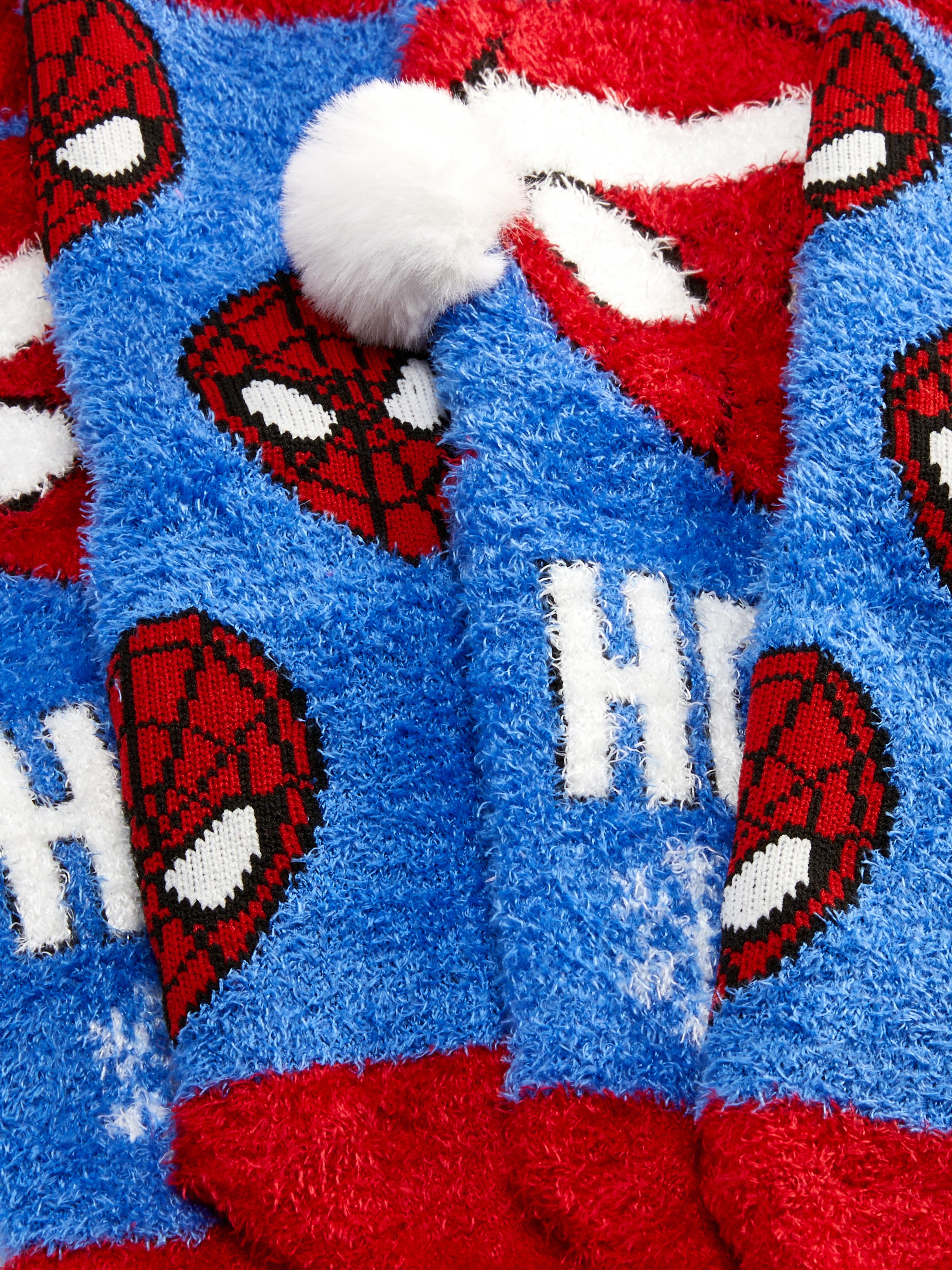 2pk Marvel Spider-Man Festive Cosy Socks