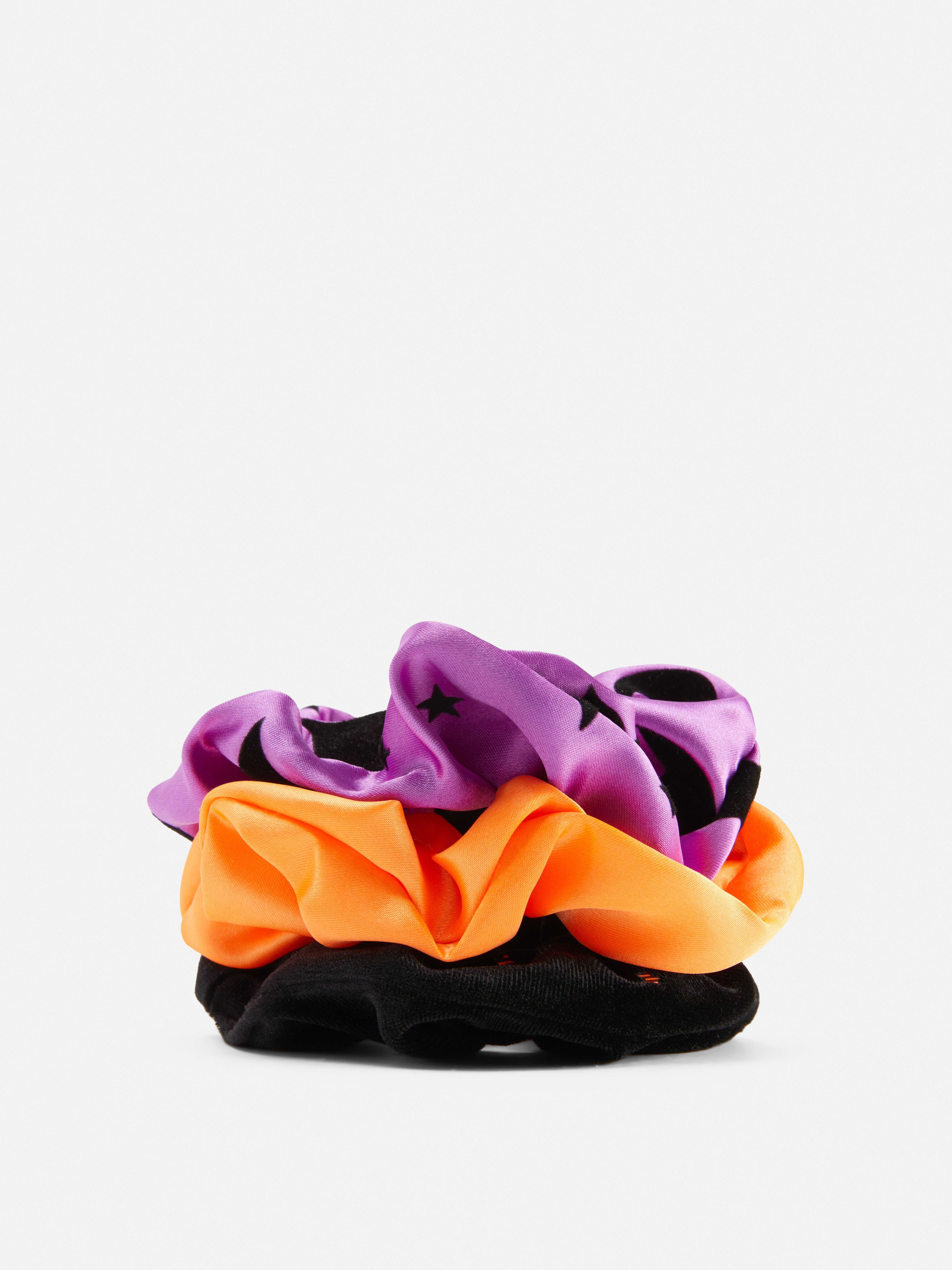 3-Pack Halloween Color Scrunchies