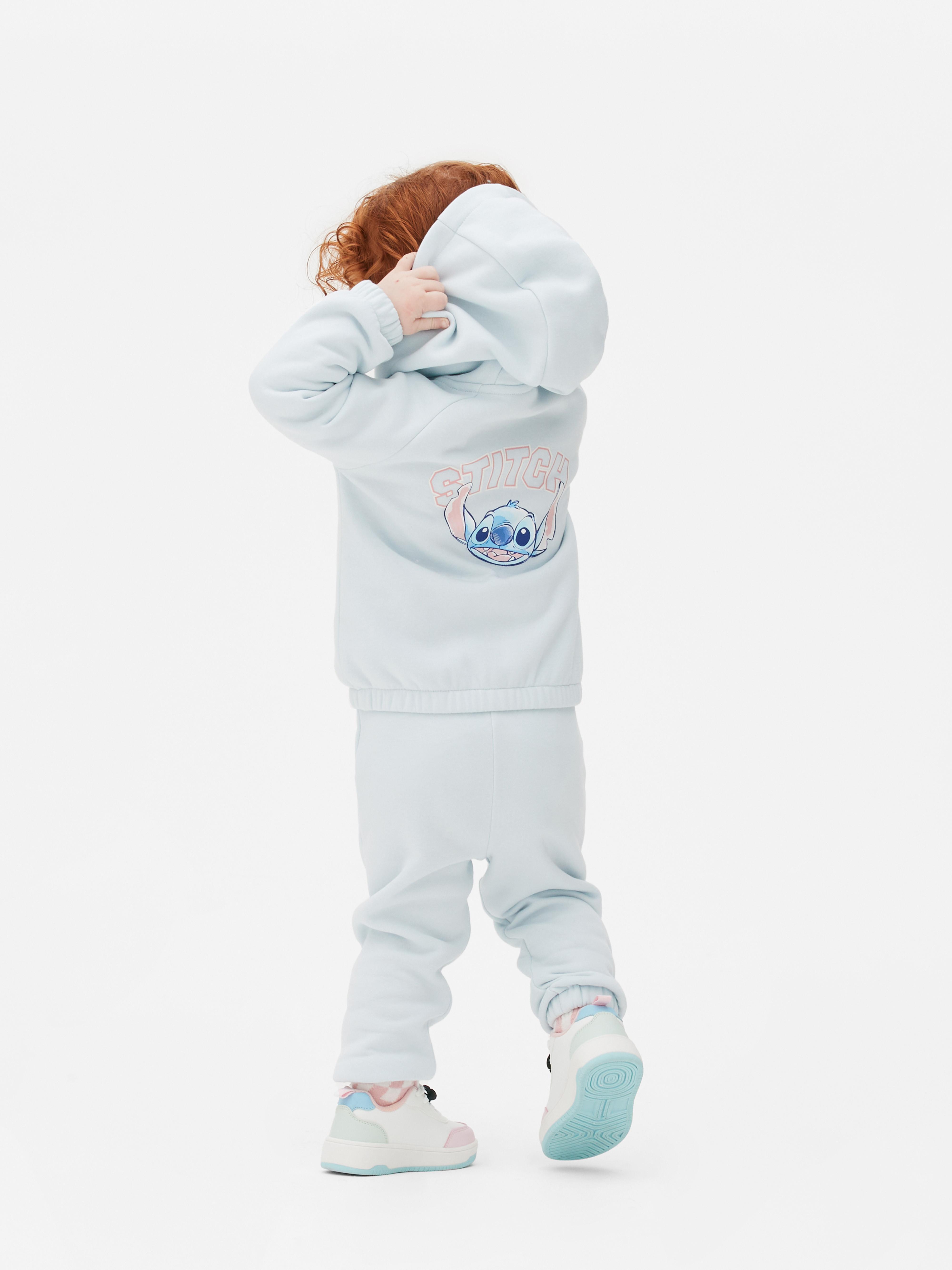 Light Blue Disney's Lilo & Stitch Zip-up Hoodie and Joggers Set