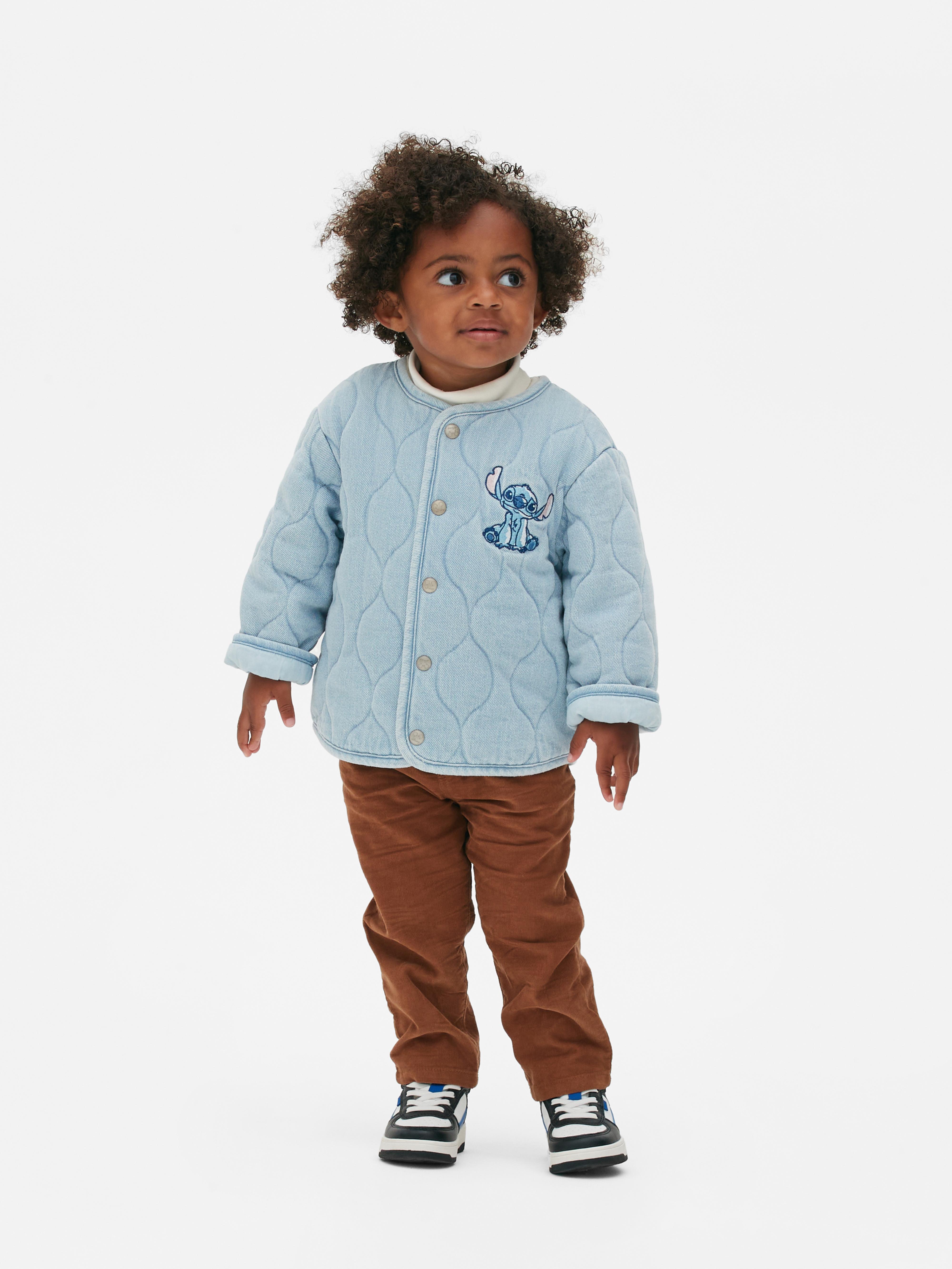 Gesteppte „Disney Lilo & Stitch“ Jeansjacke