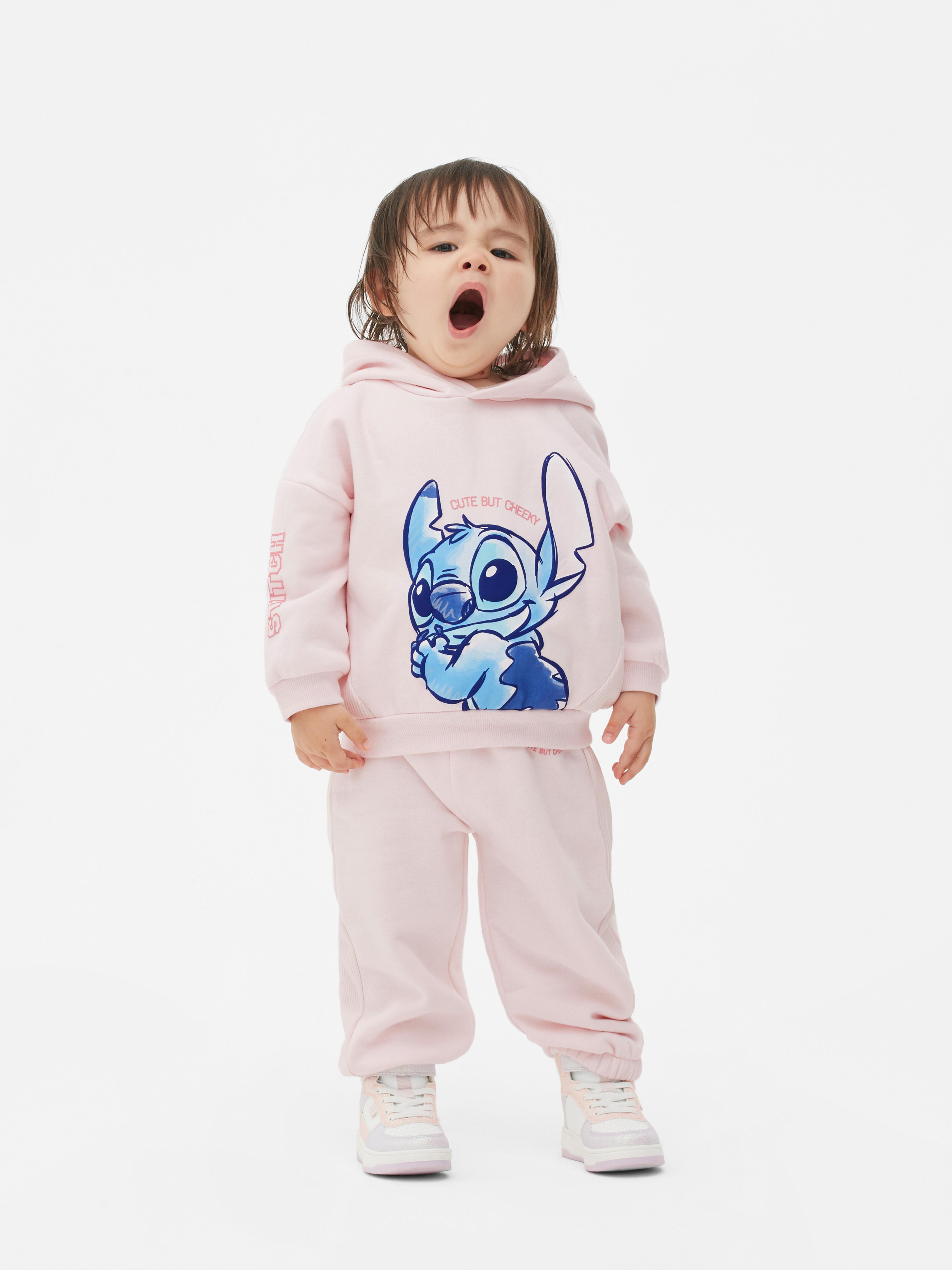 Girls Grey Marl Disney's Lilo & Stitch Bouclé Hoodie