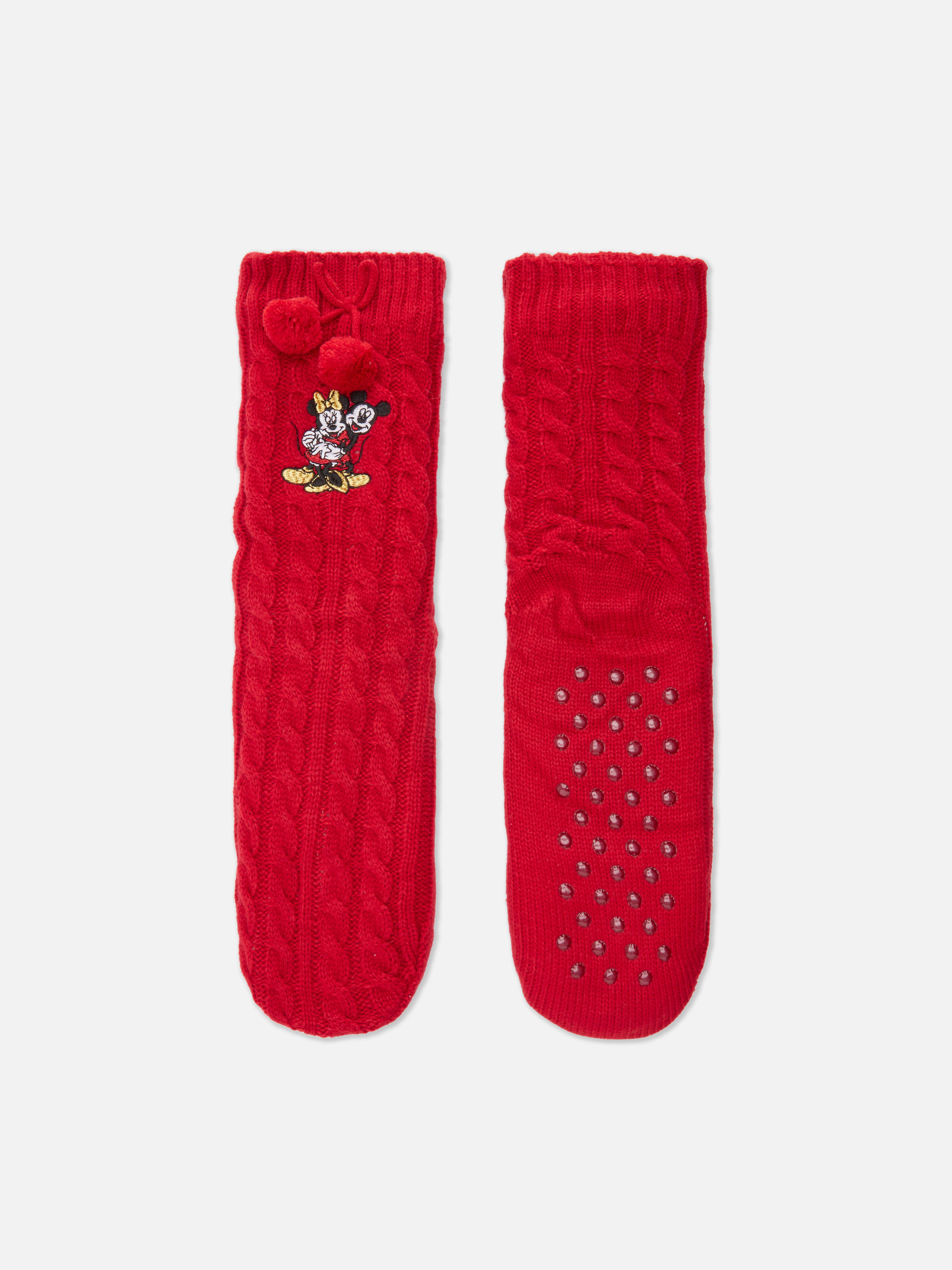 „Disney Micky Maus und Minnie Maus“ Socken mit Zopfmuster