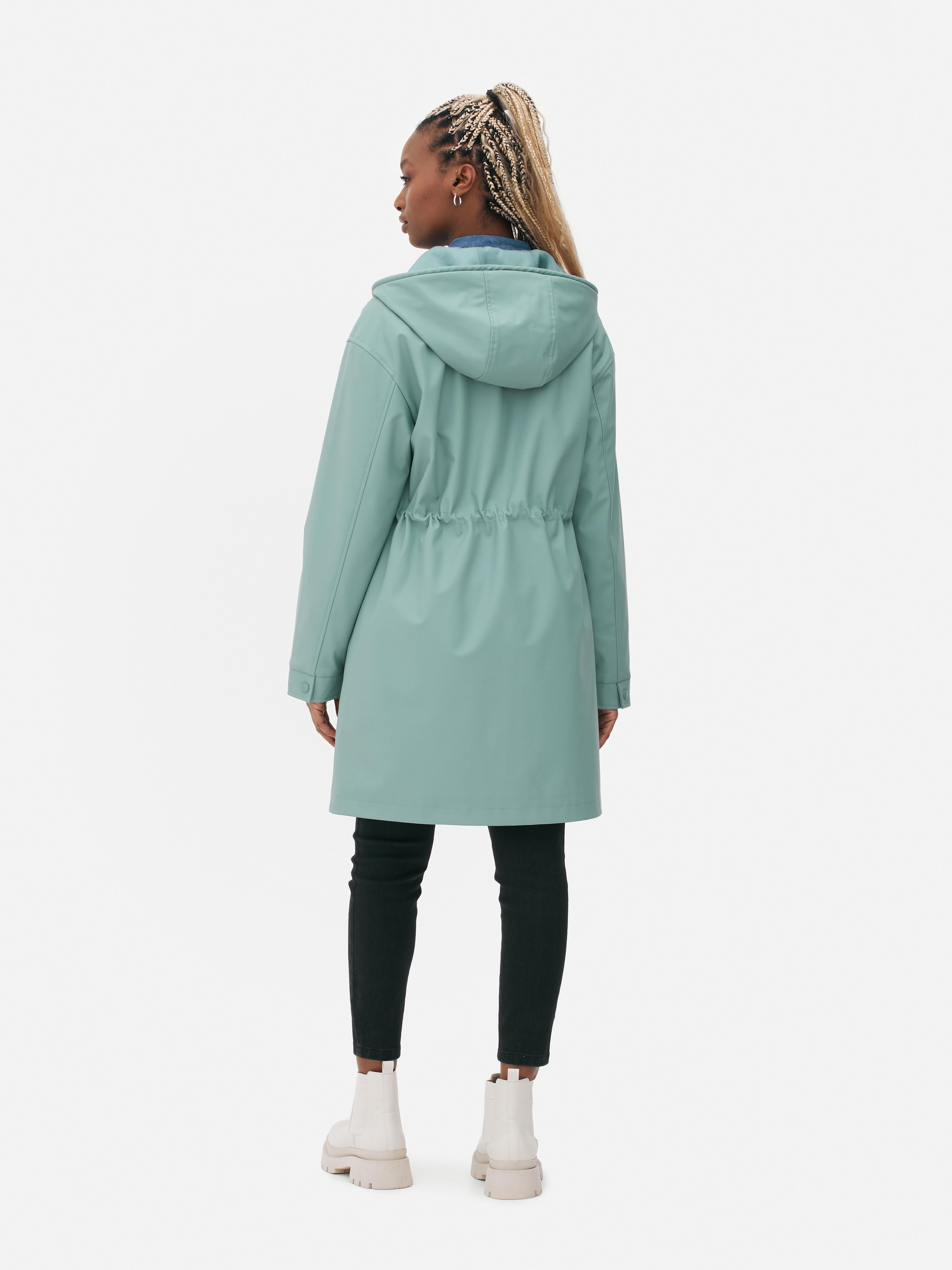 Full length raincoat with hood sale