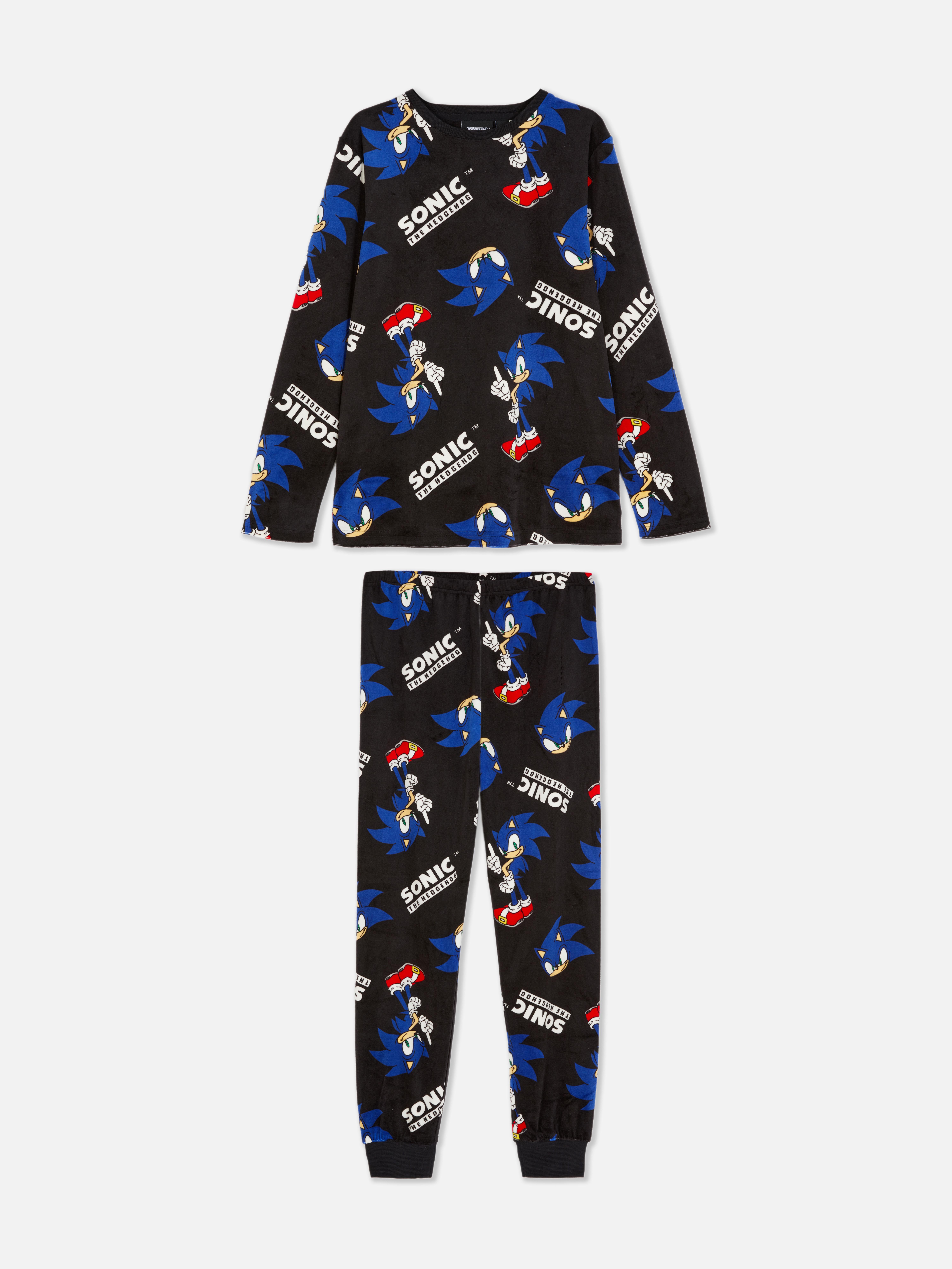 Pijamale din velur Sonic The Hedgehog