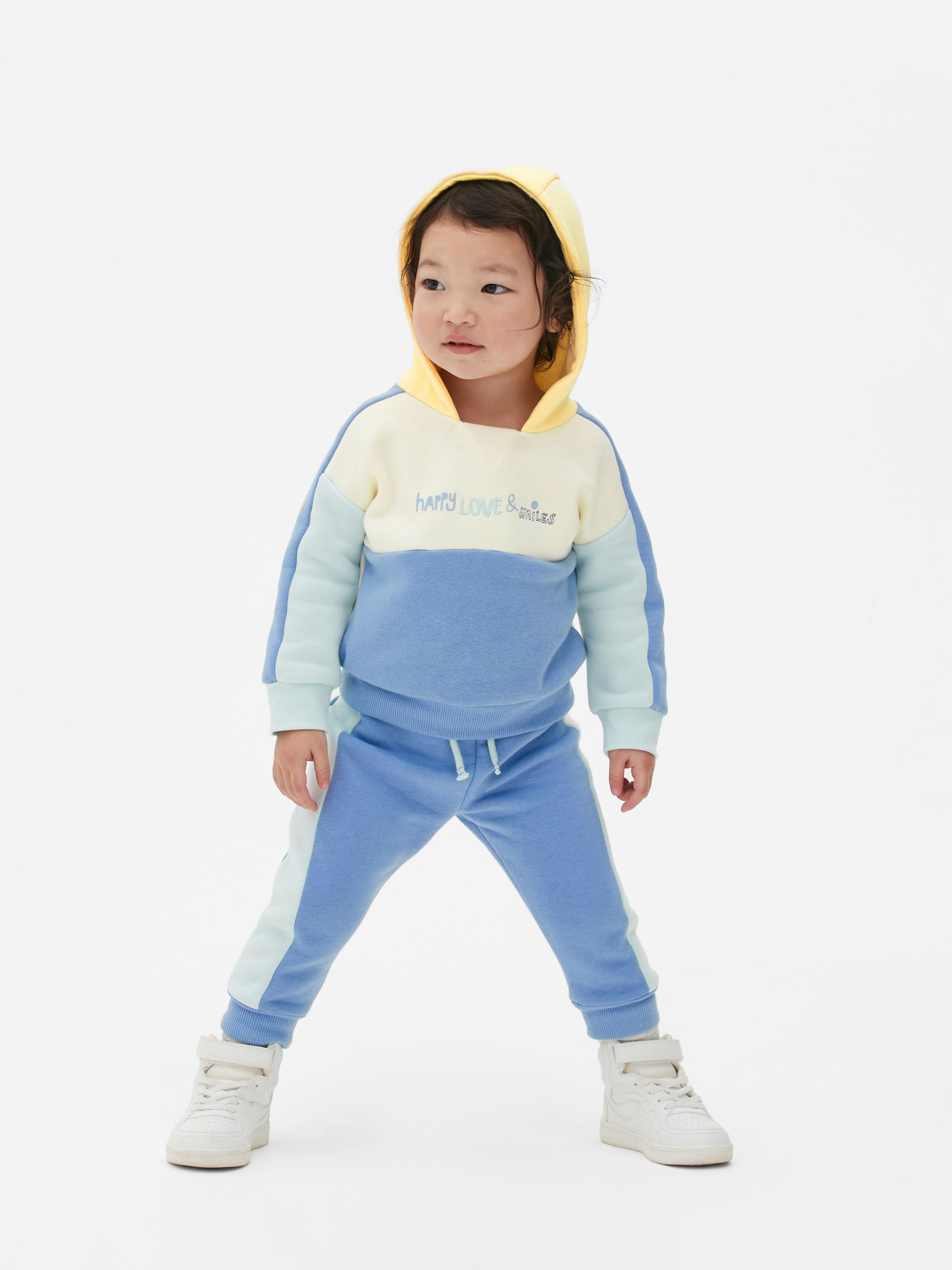 Baby Boys Blue Colour Block Hoodie and Joggers Set | Primark