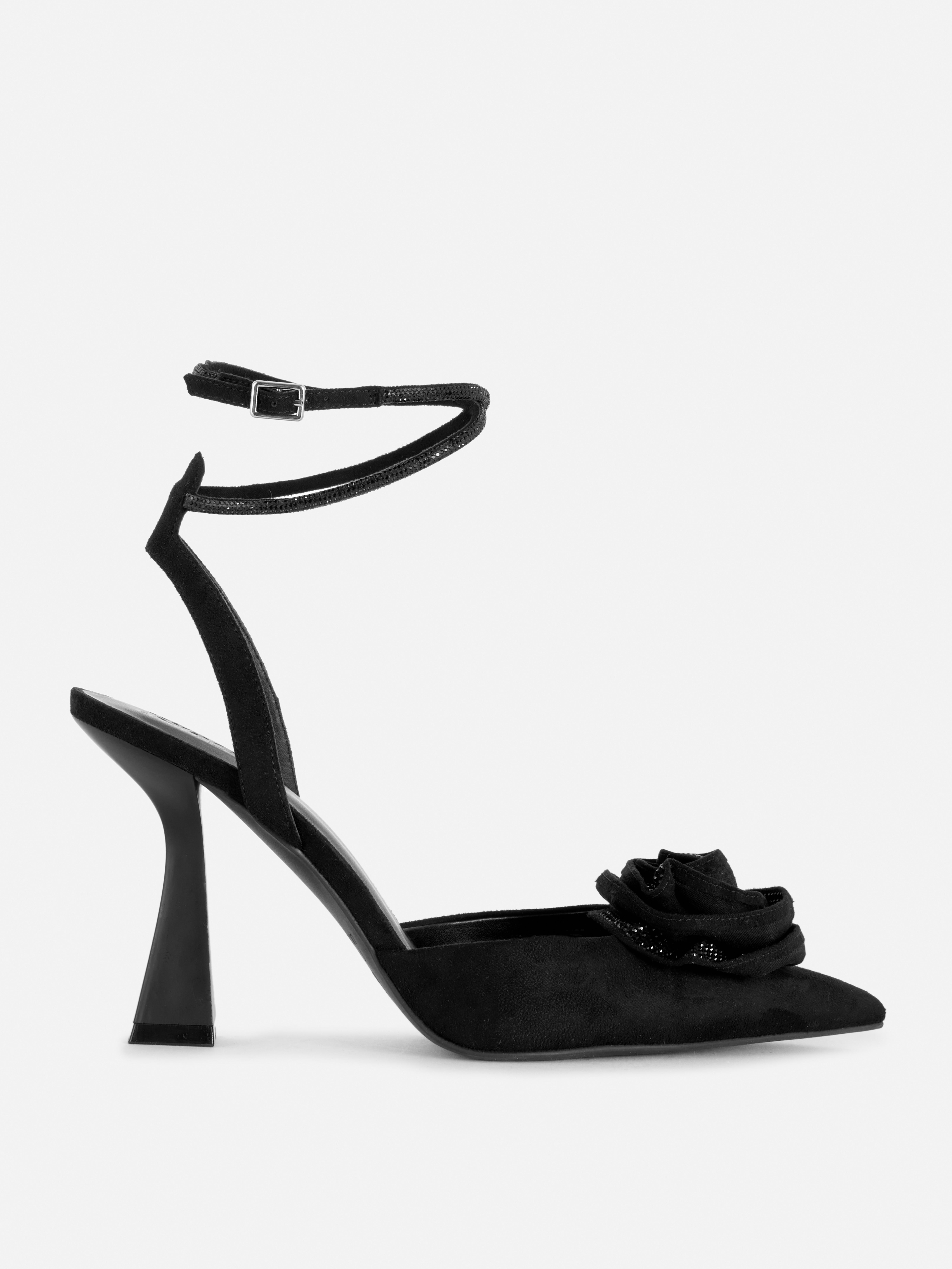 Scarpe con tacco decorate con rosa Rita Ora