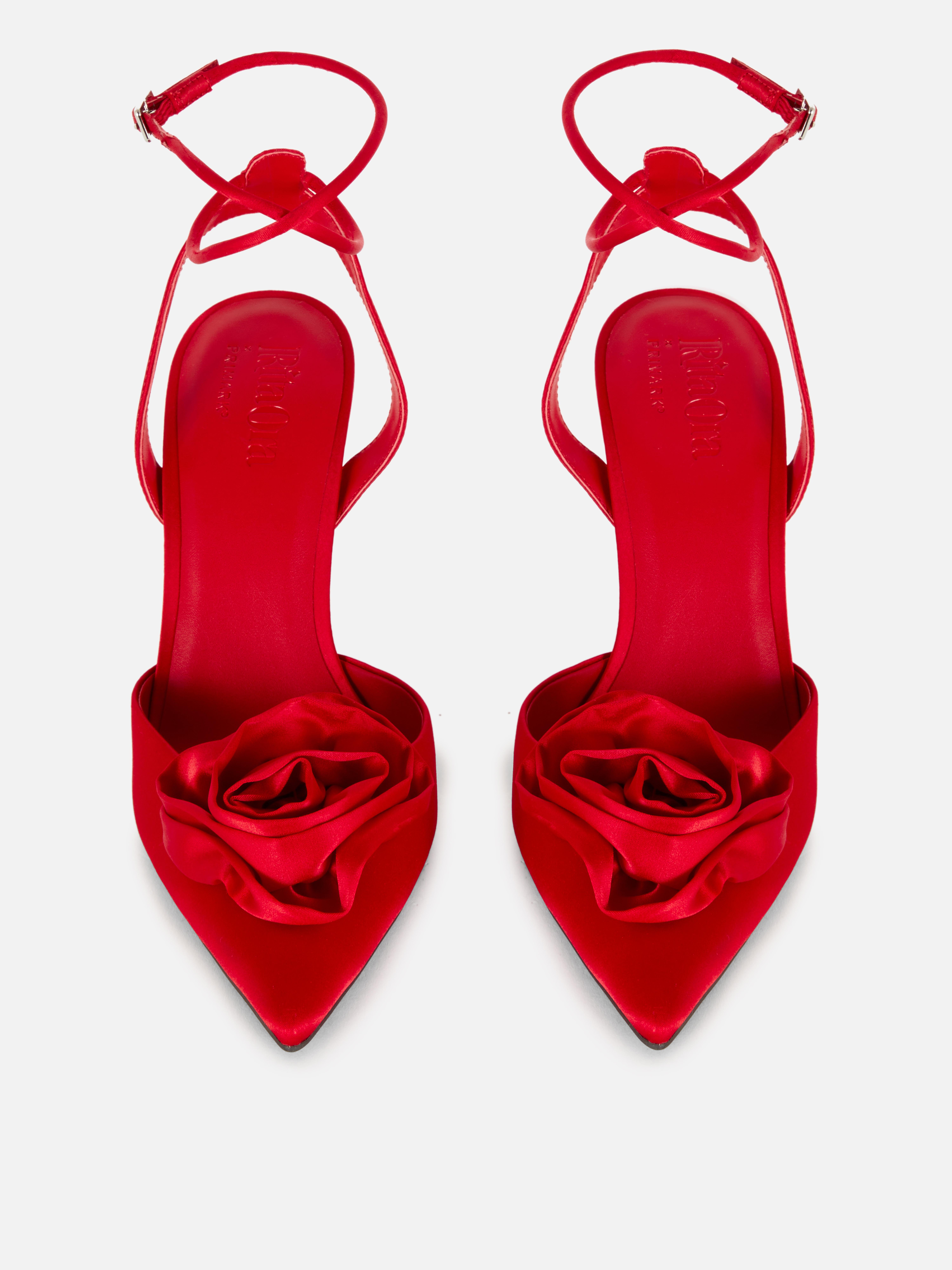 Rita Ora Satin Rose Court Shoes
